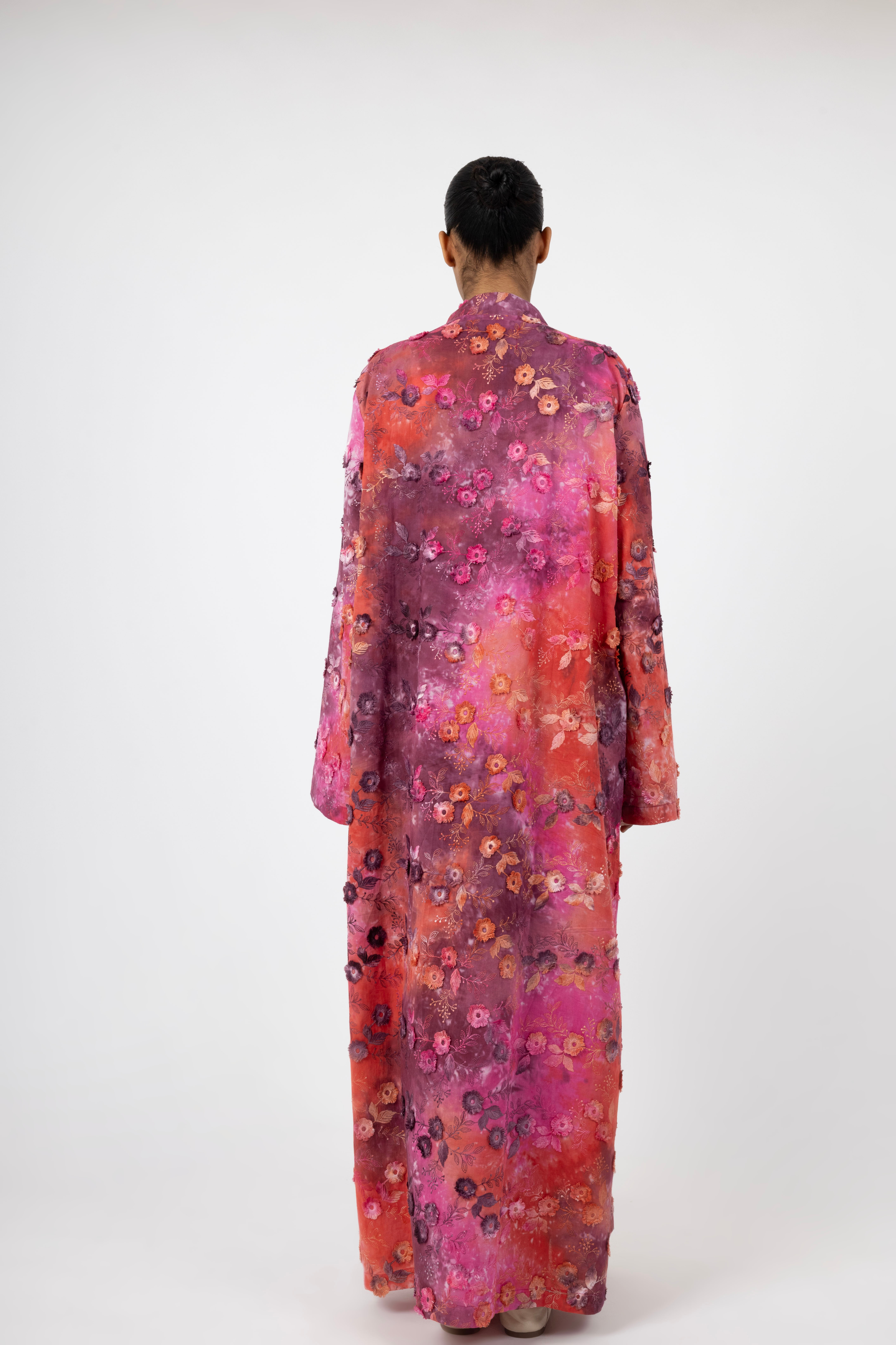 Bloom Aura 3D Dress - Rosato Berry