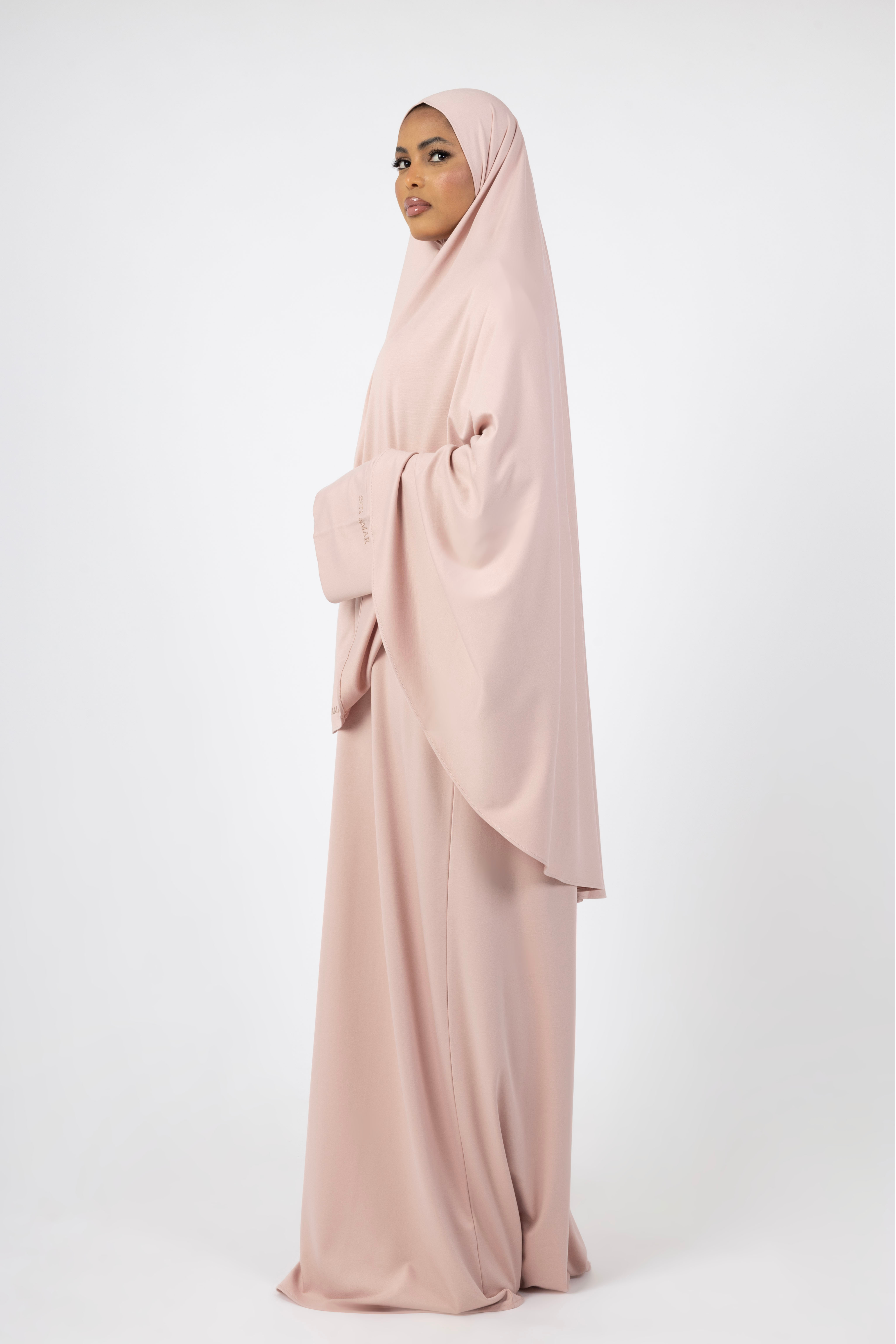 Bamboo Khimar Set - Blush