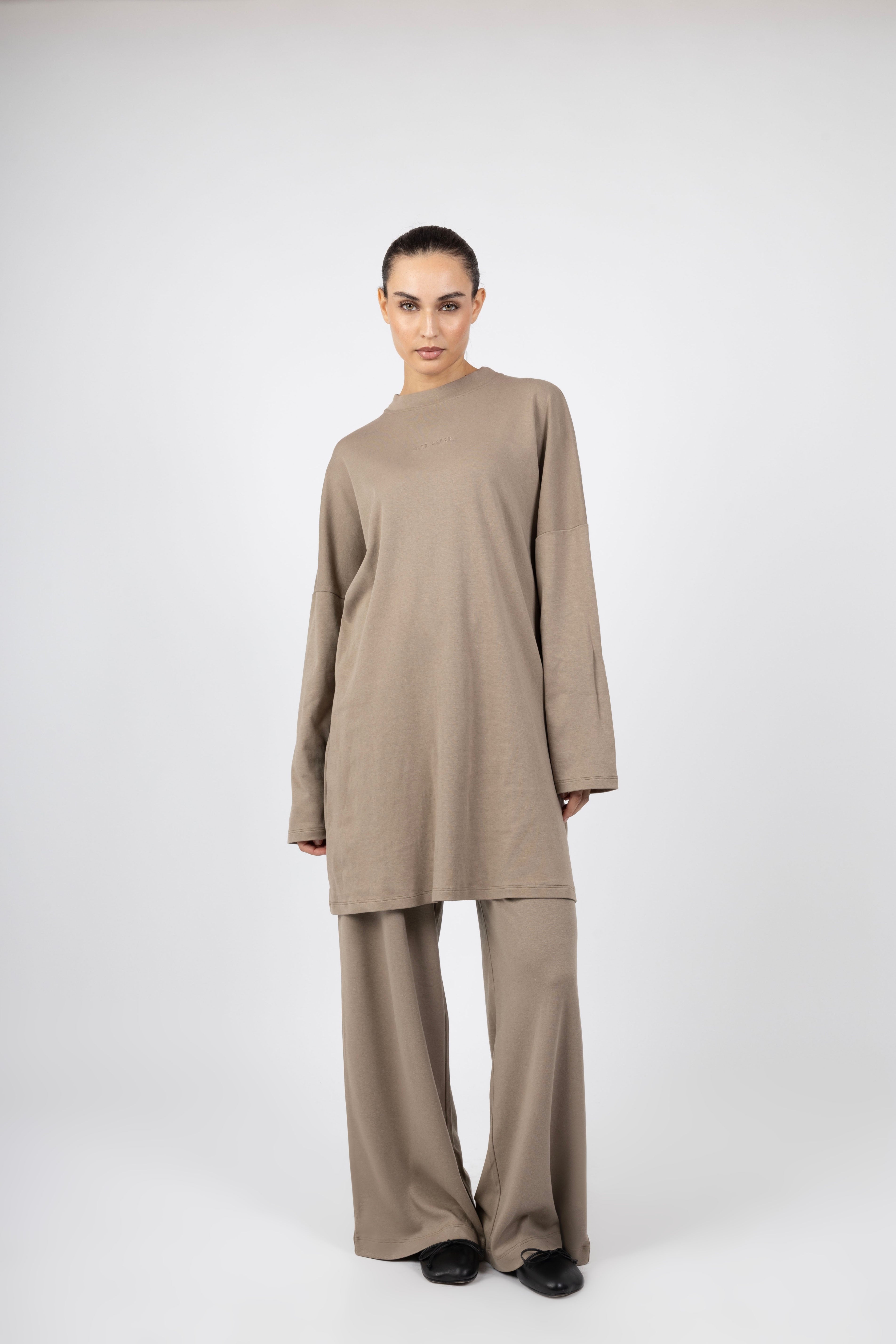 Cotton Co-ord - Taupe