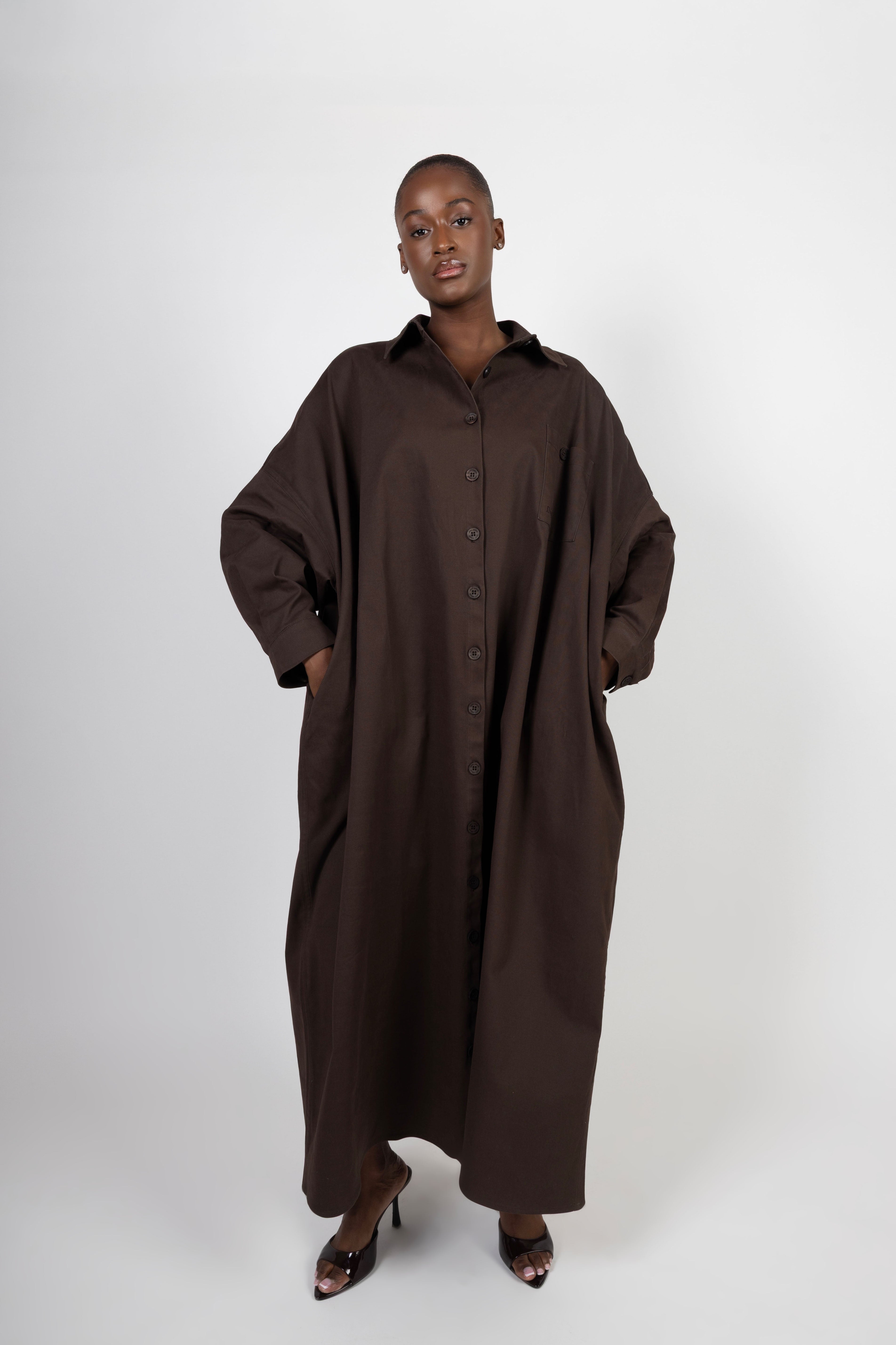 Selena Maxi Dress - Deep Brown