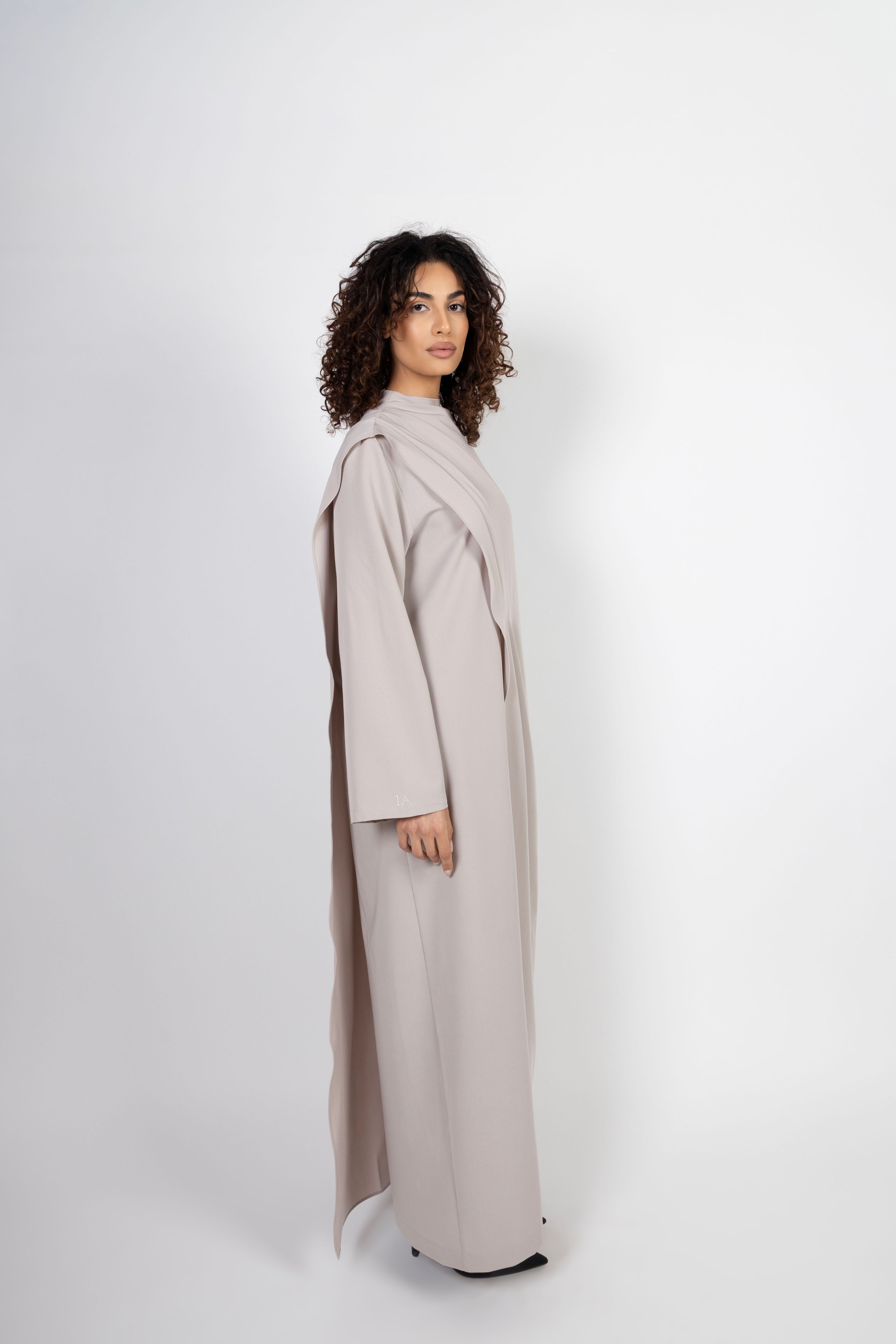 Serene Drape Dress - Ecru