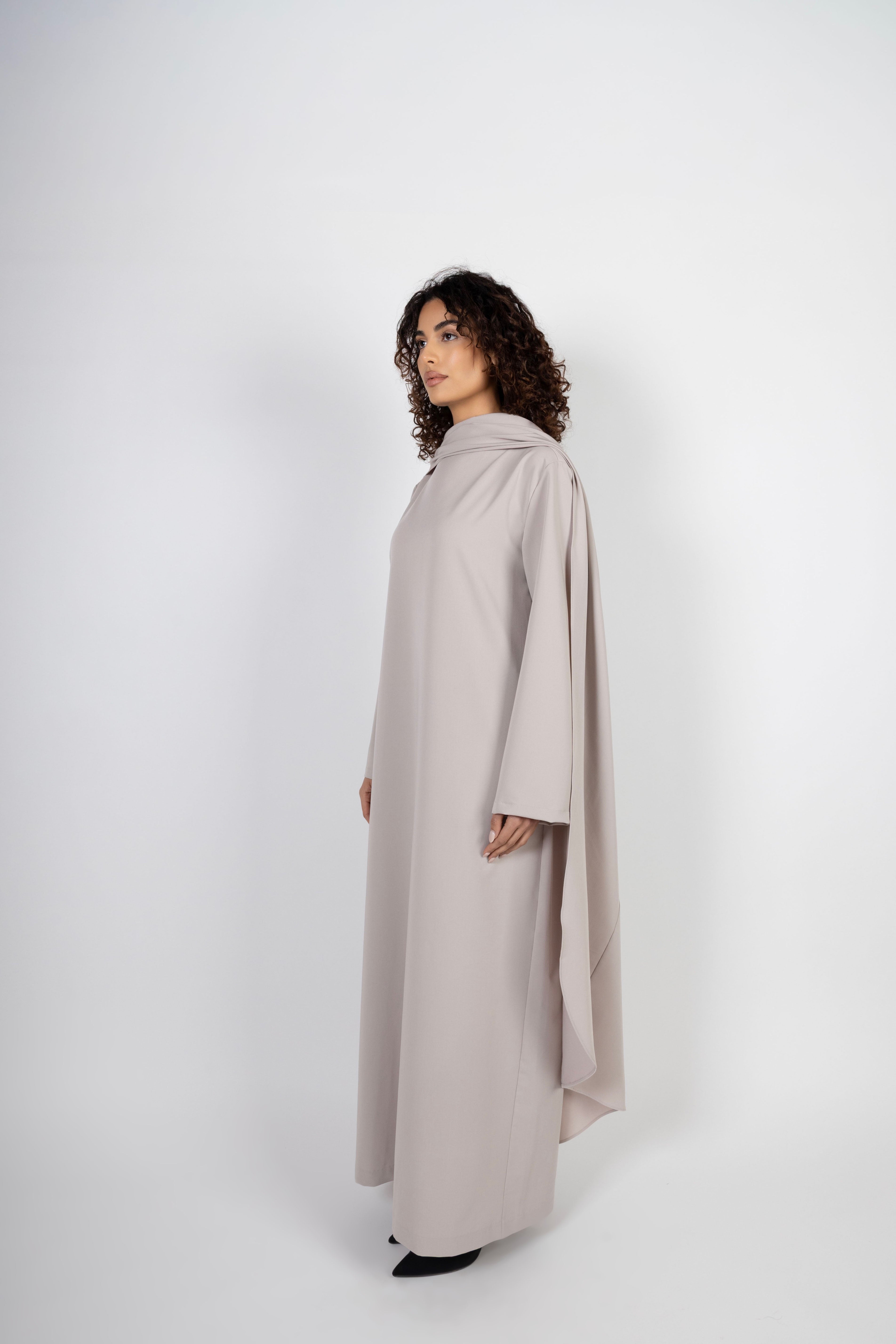 Serene Drape Dress - Ecru