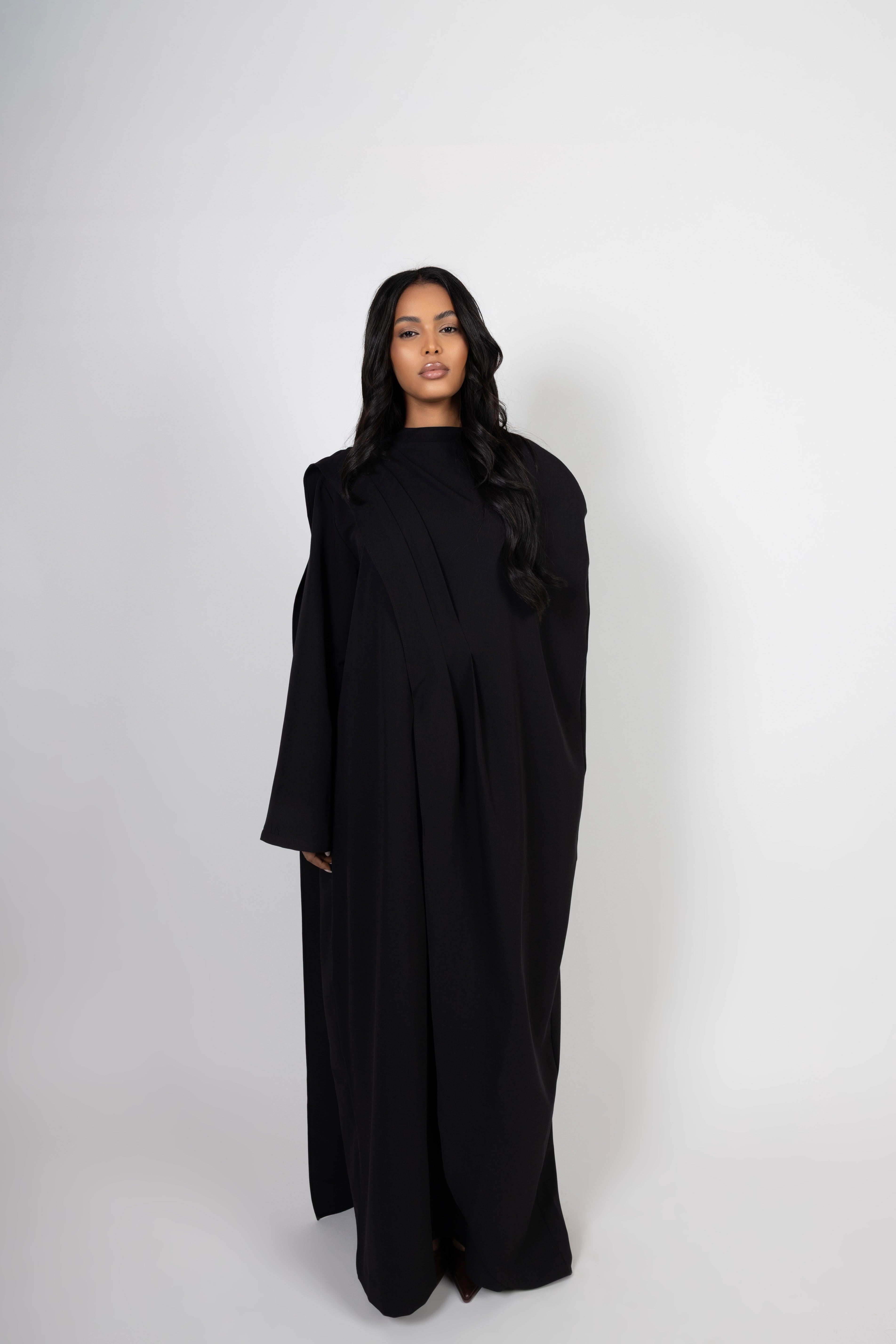 Serene Drape Dress - Noir
