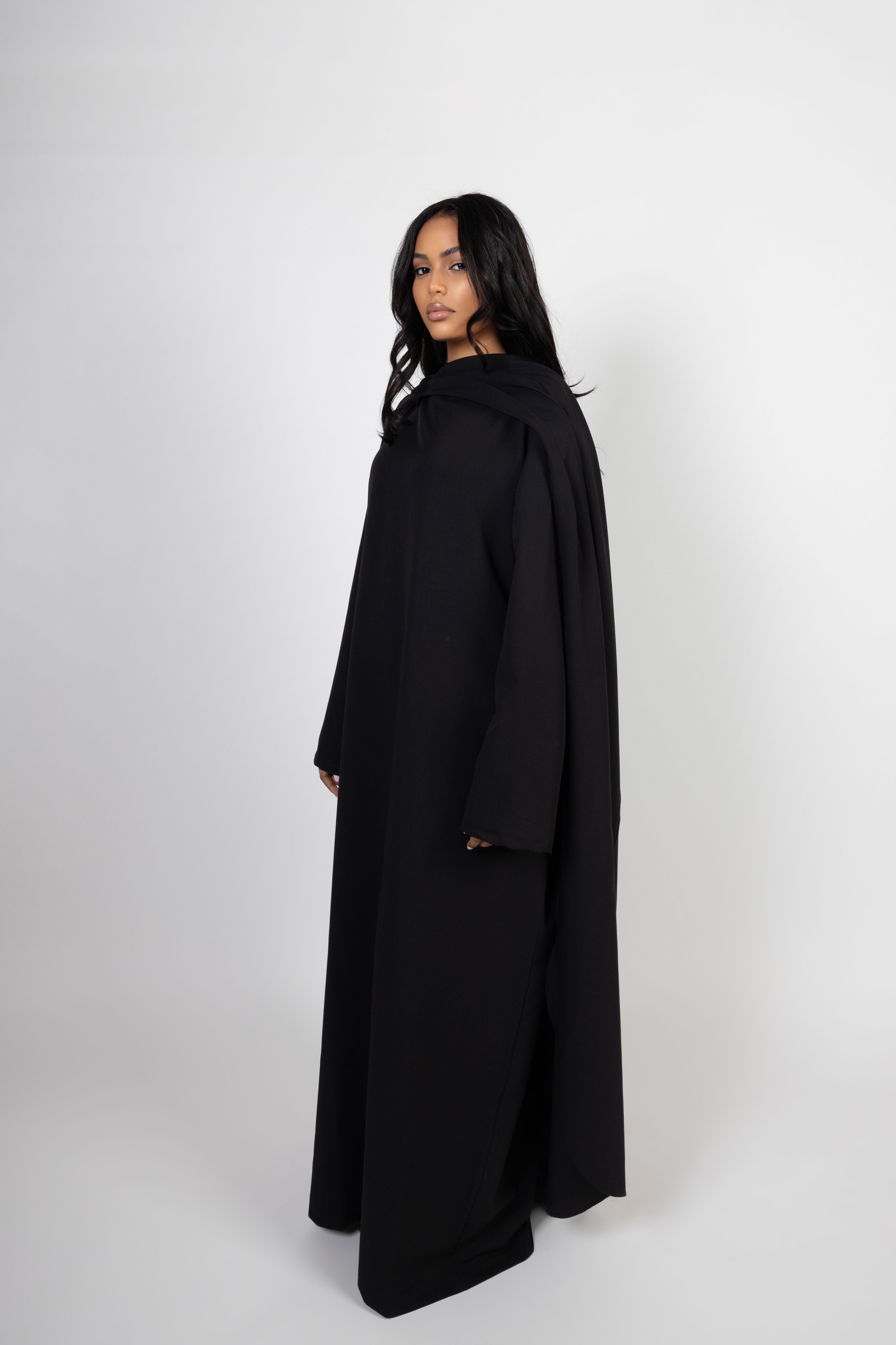 Serene Drape Dress - Noir