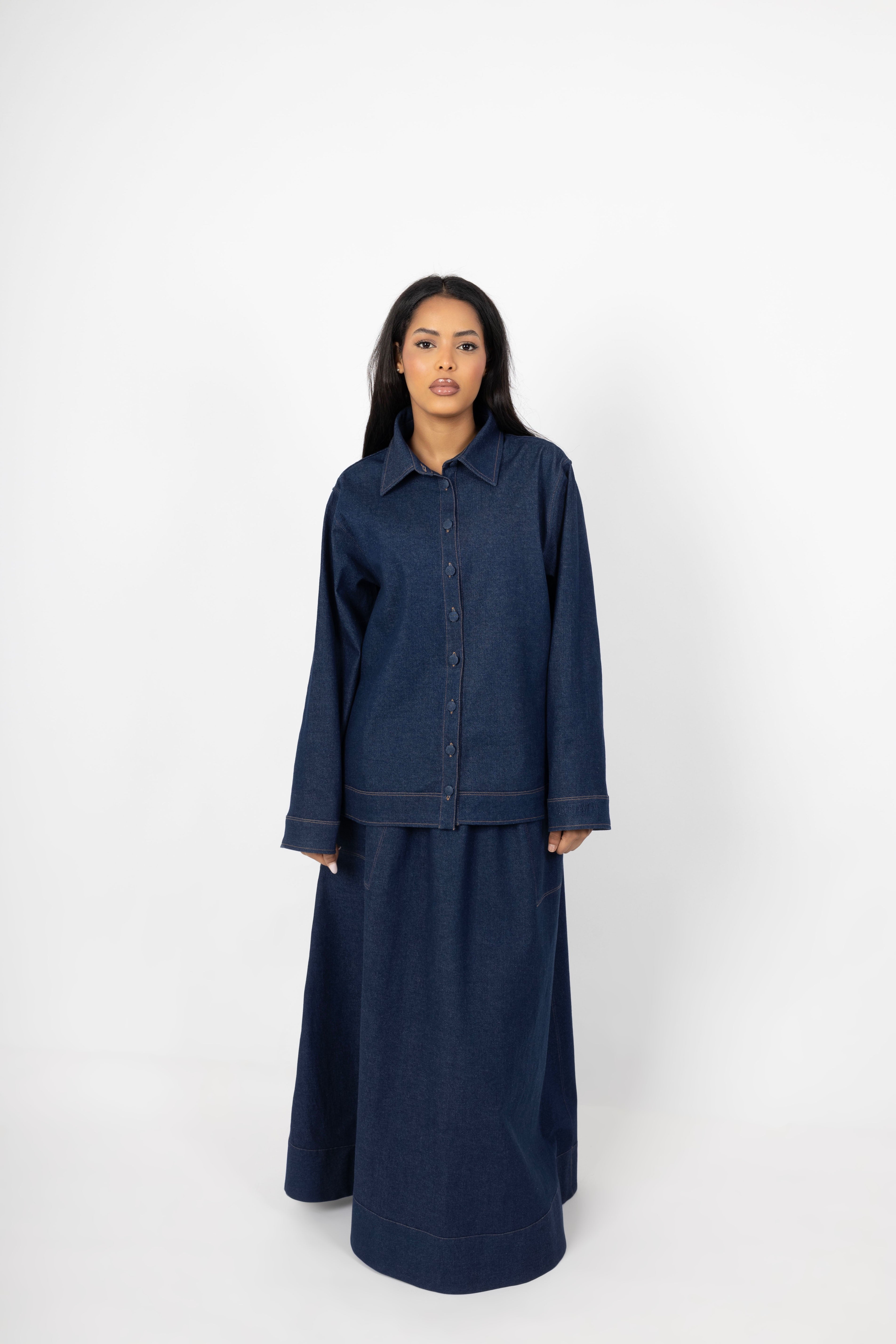 Denim Co ord Set - Dark Blue