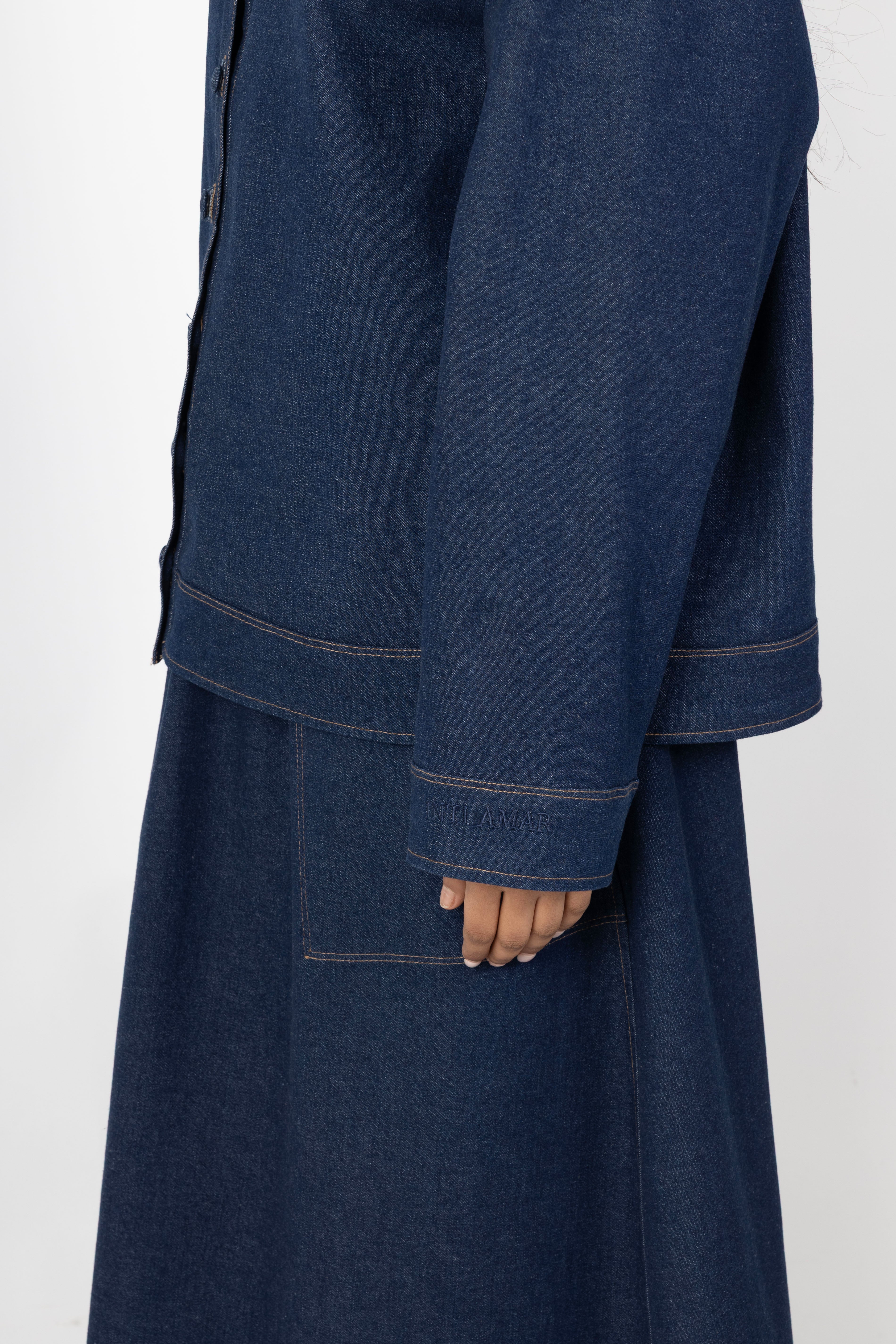 Denim Co ord Set - Dark Blue