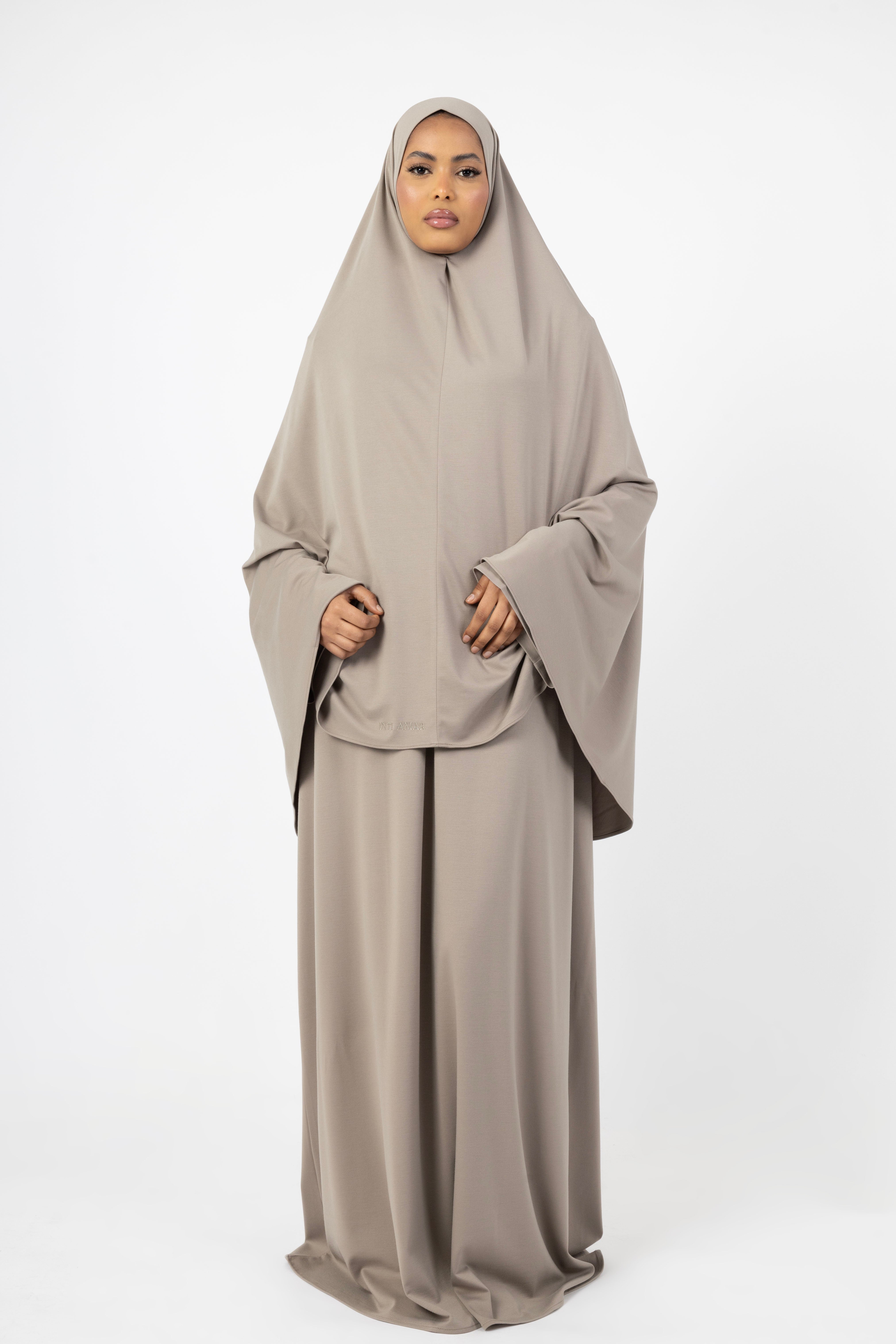Bamboo Khimar Set - Taupe