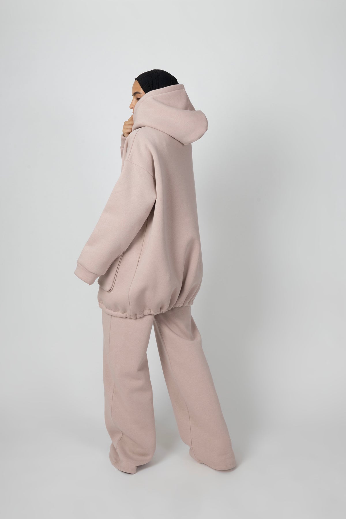 Soft Lounge Pocket Hoodie - Blush