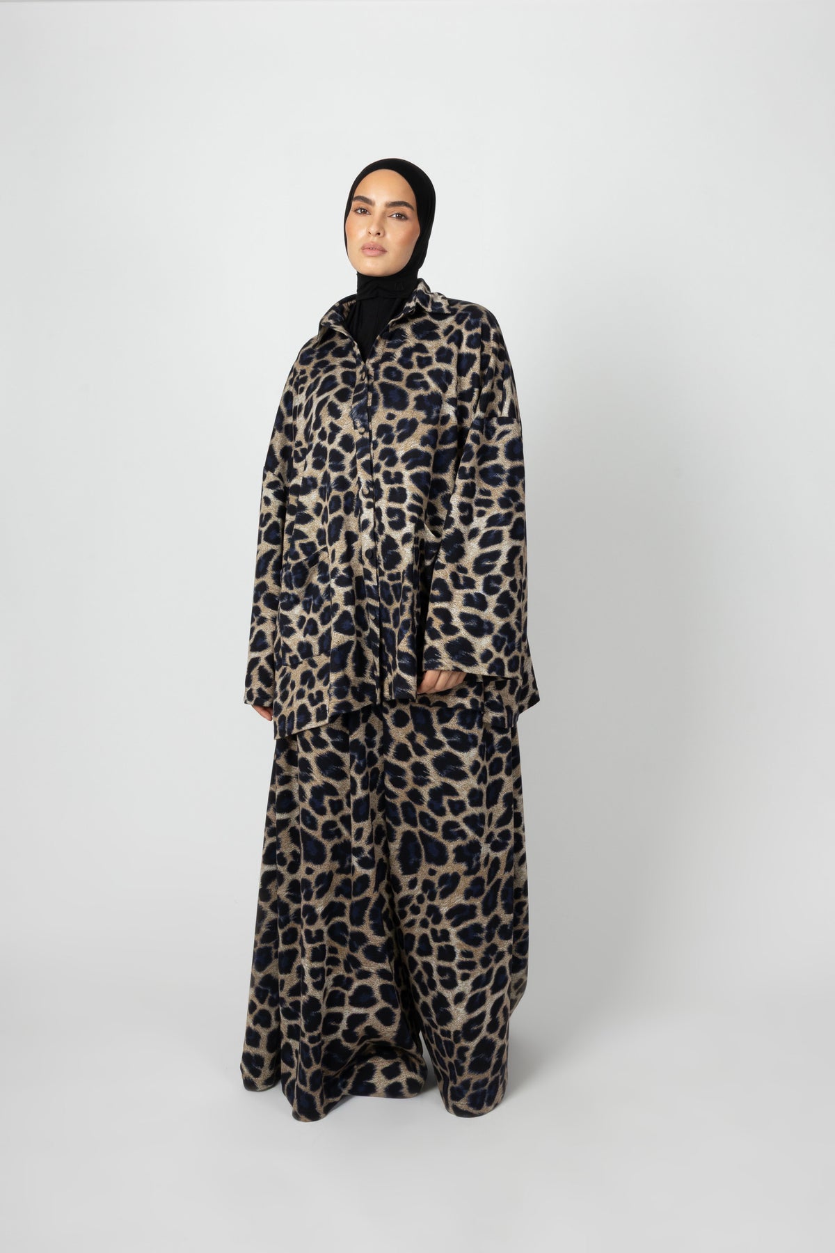 Wide Twinset - Taupe Leopard