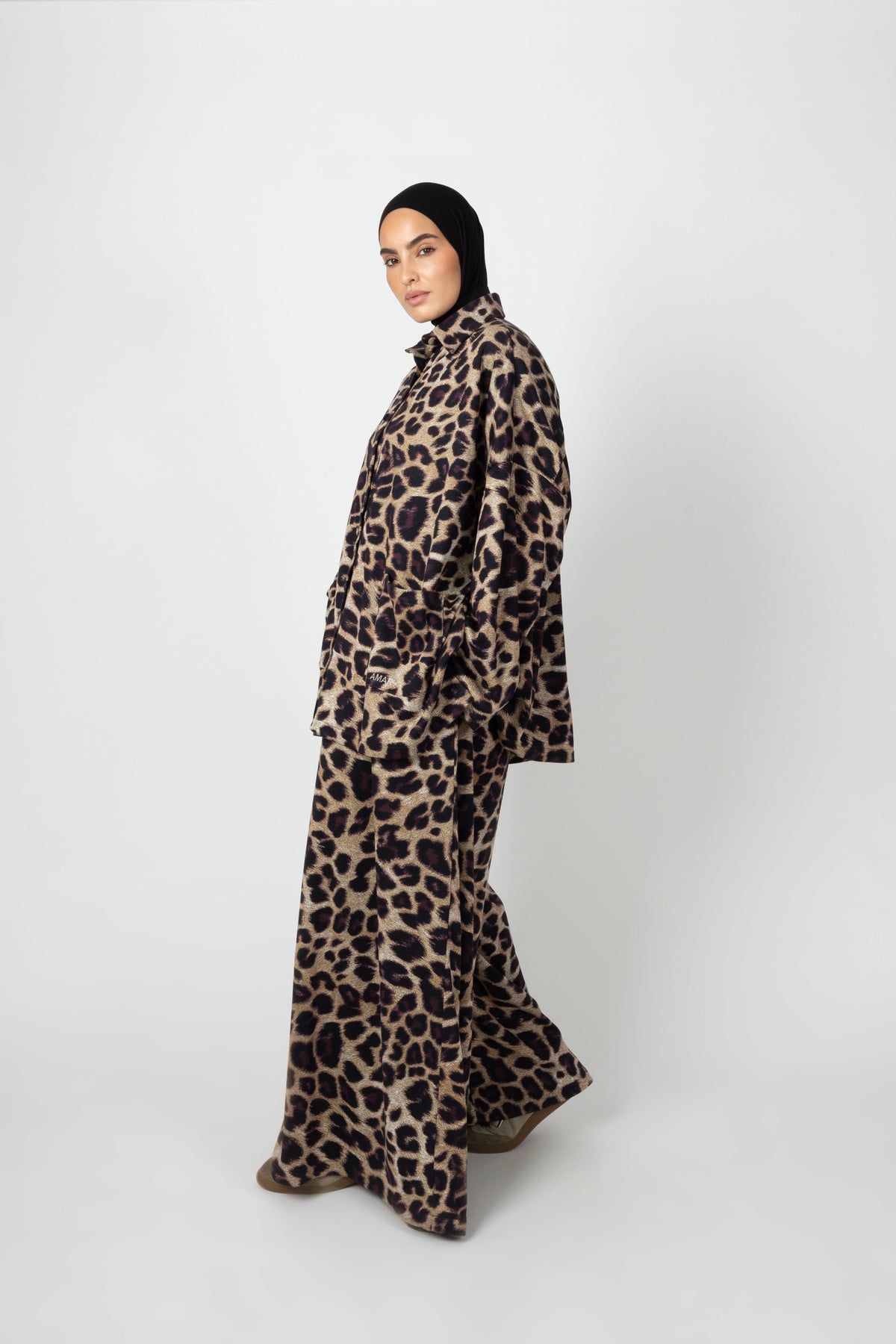 Wide Twinset - Caramel Leopard