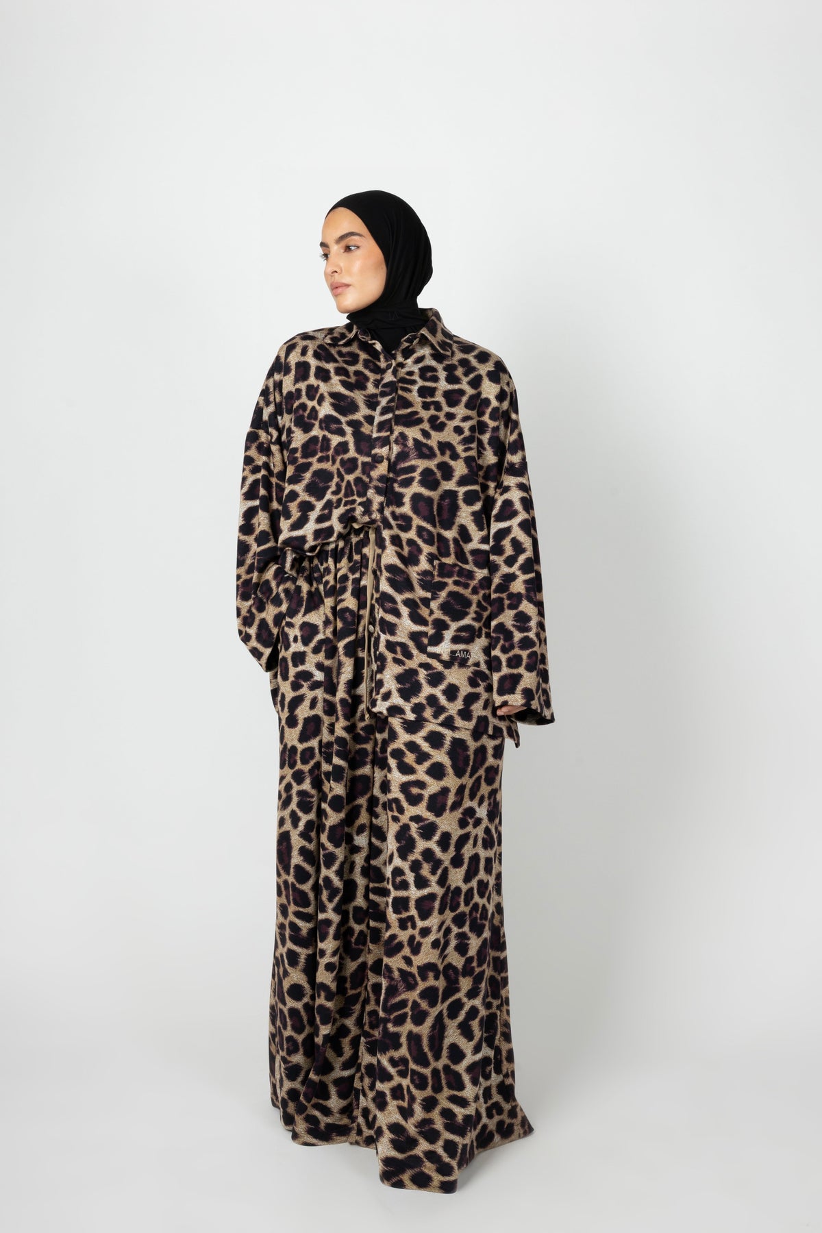 Wide Twinset - Caramel Leopard