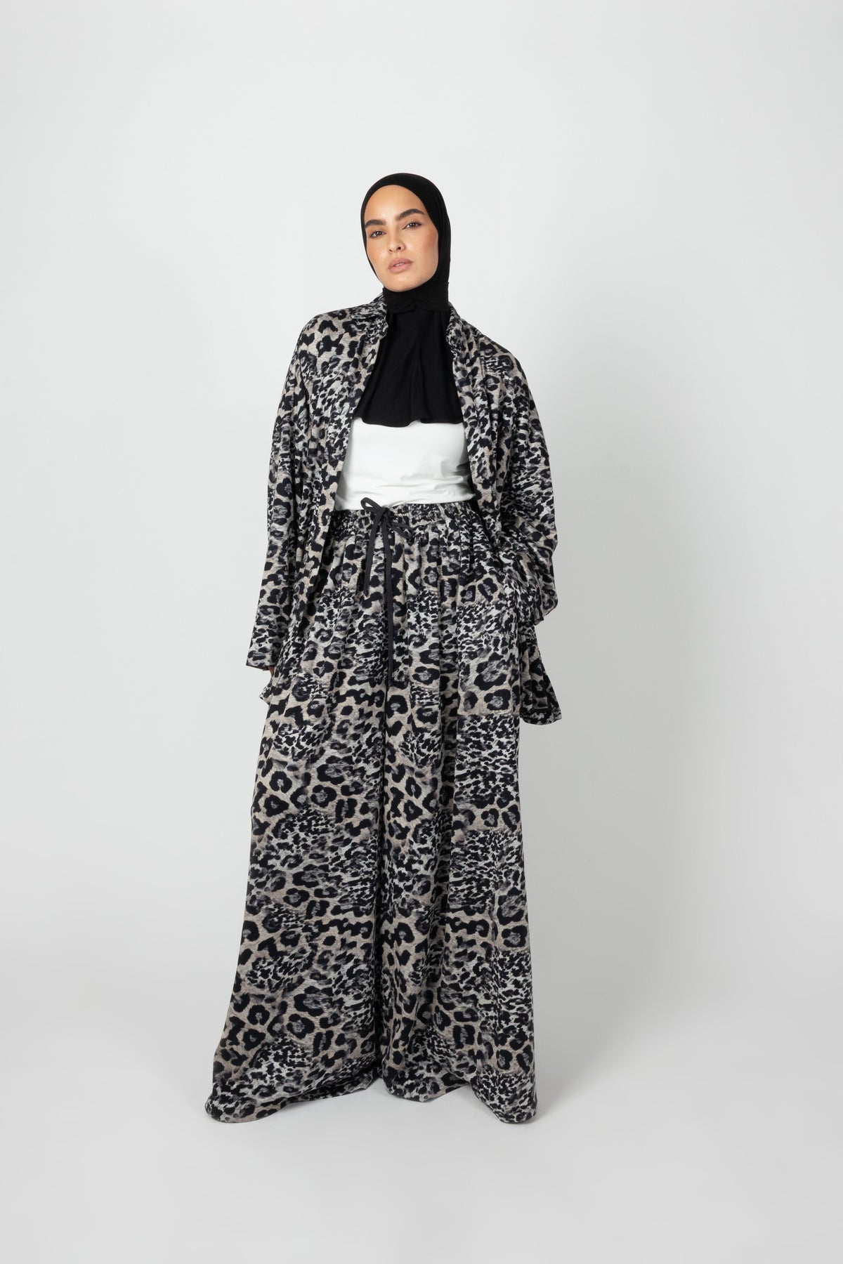 Wide Twinset - Monochrome Animal