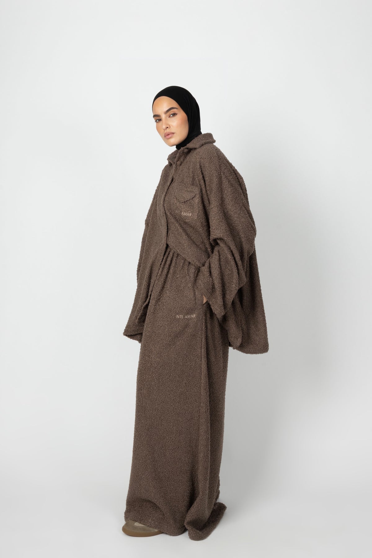 Wide Teddy Twinset - Mushroom Taupe