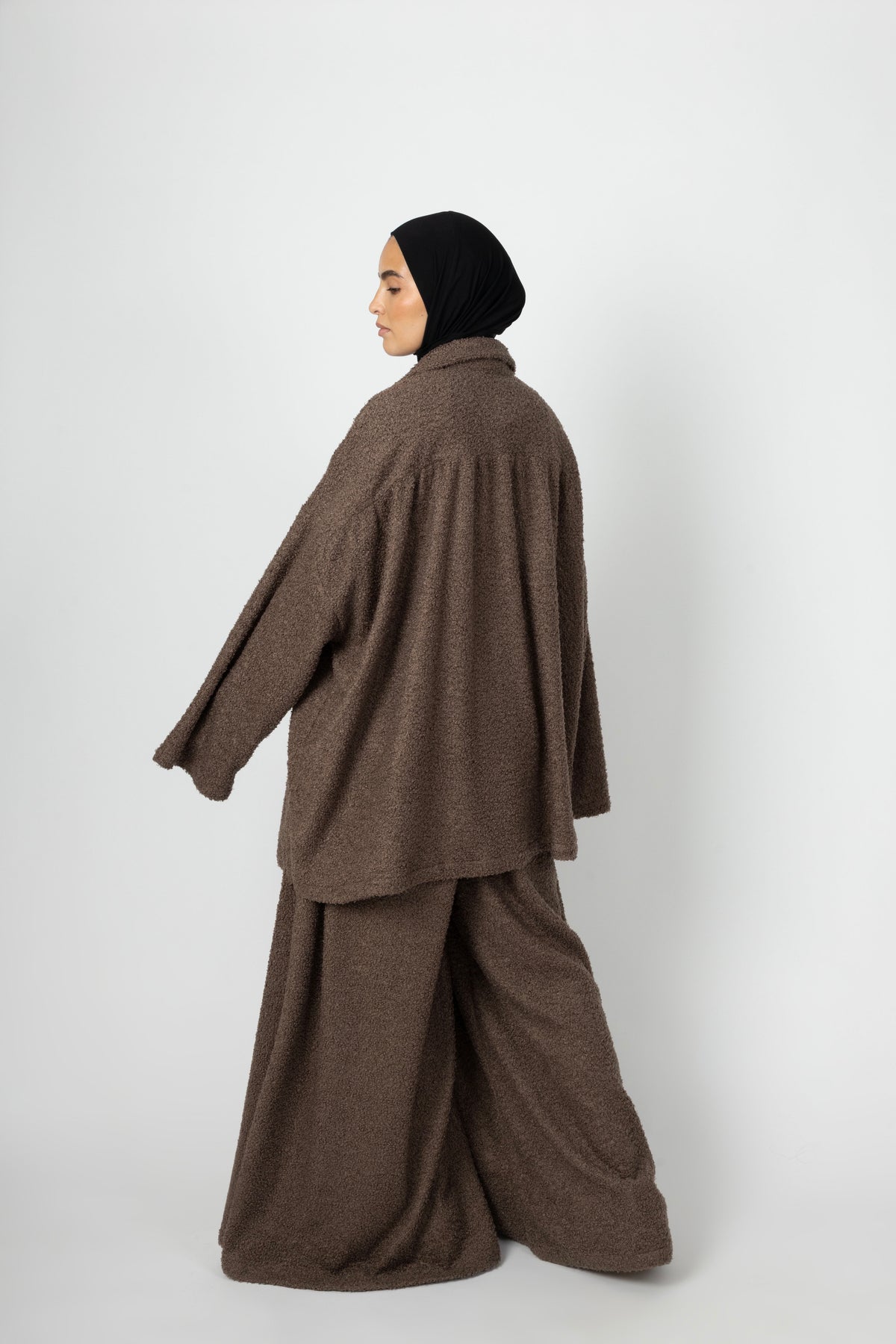 Wide Teddy Twinset - Mushroom Taupe