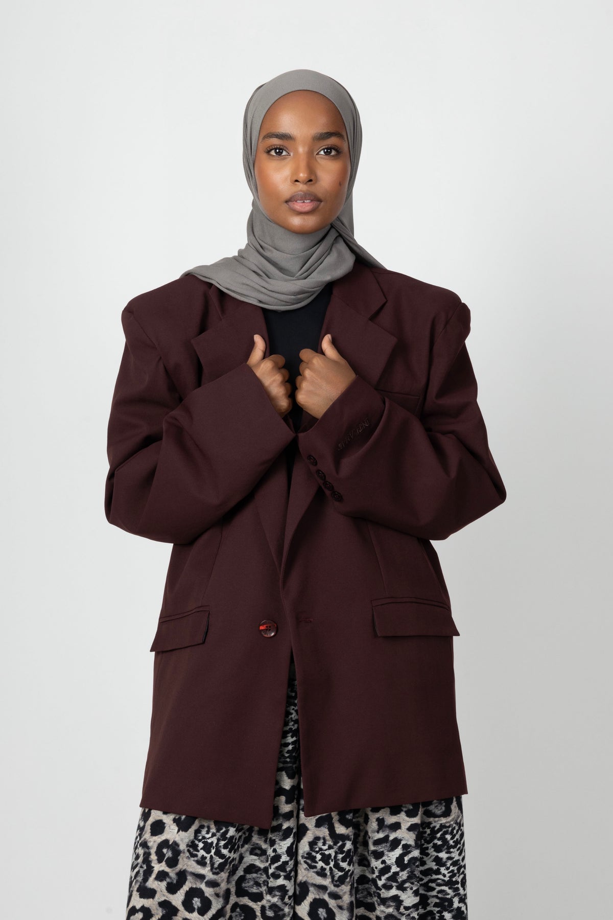 Statement Blazer - Bordeaux
