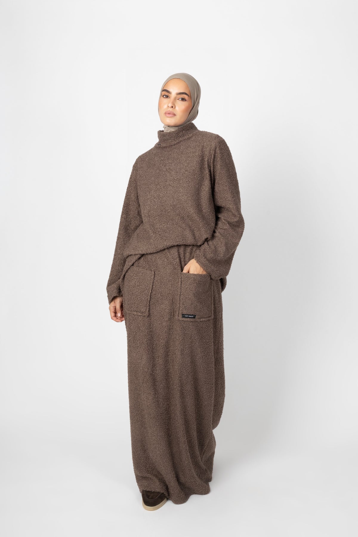 Teddy Co-ord Set - Mushroom Taupe