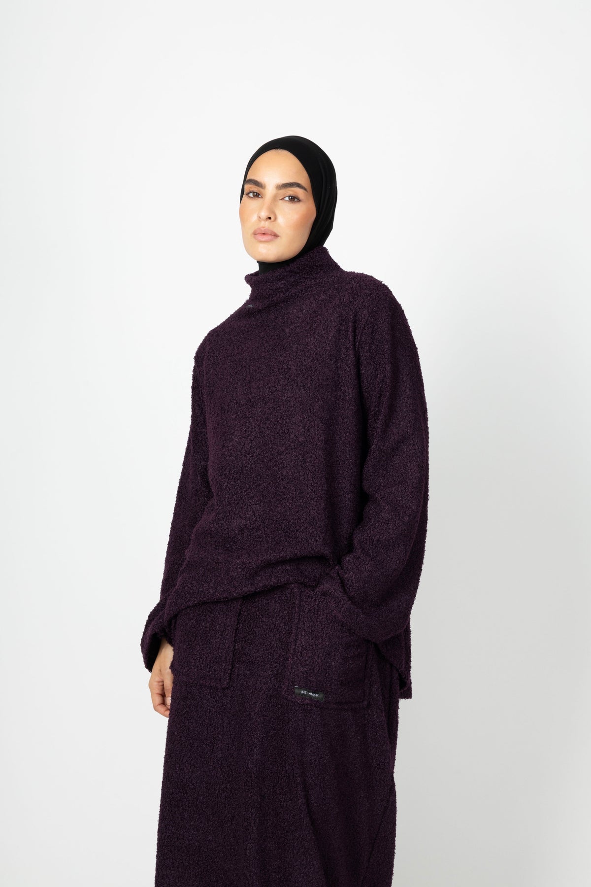 Teddy Co-ord Set - Deep Plum
