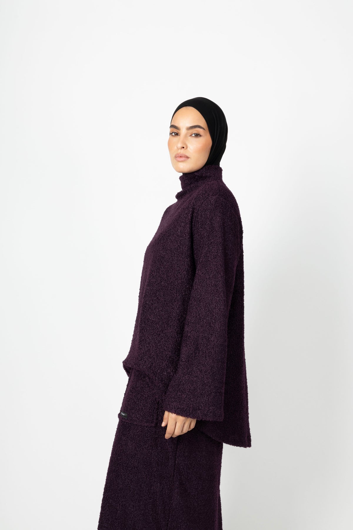 Teddy Co-ord Set - Deep Plum