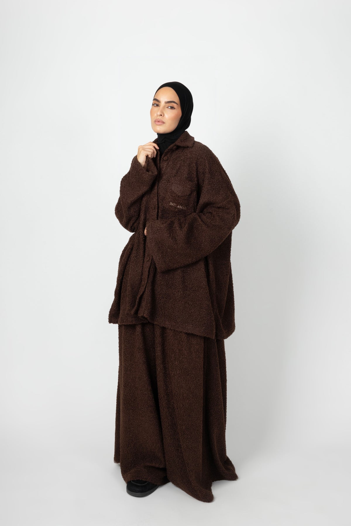 Wide Teddy Twinset - Chestnut Brown