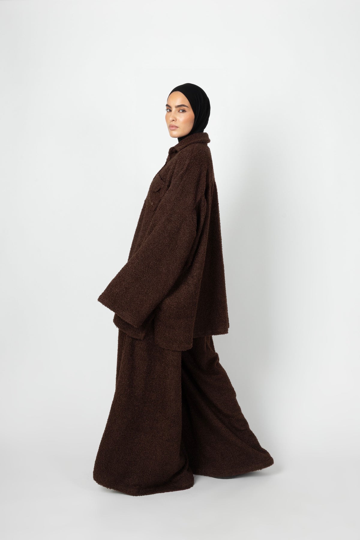 Wide Teddy Twinset - Chestnut Brown