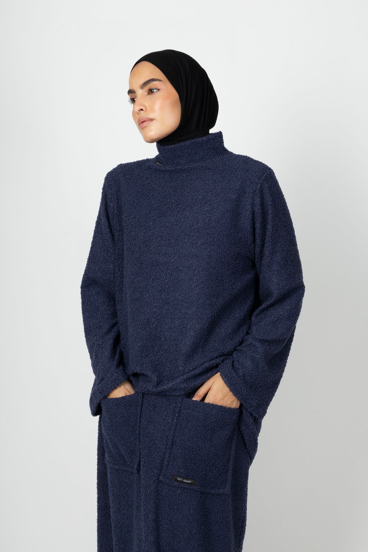 Teddy Co-ord Set - Dusty Navy