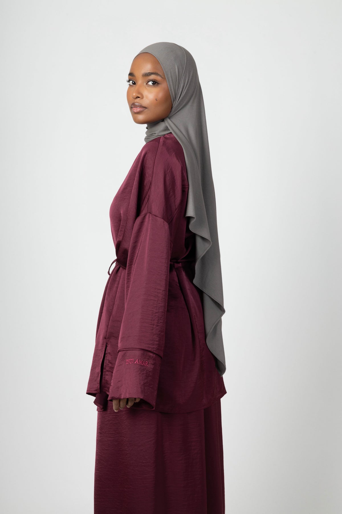 Silky Flow Blouse - Bordeaux