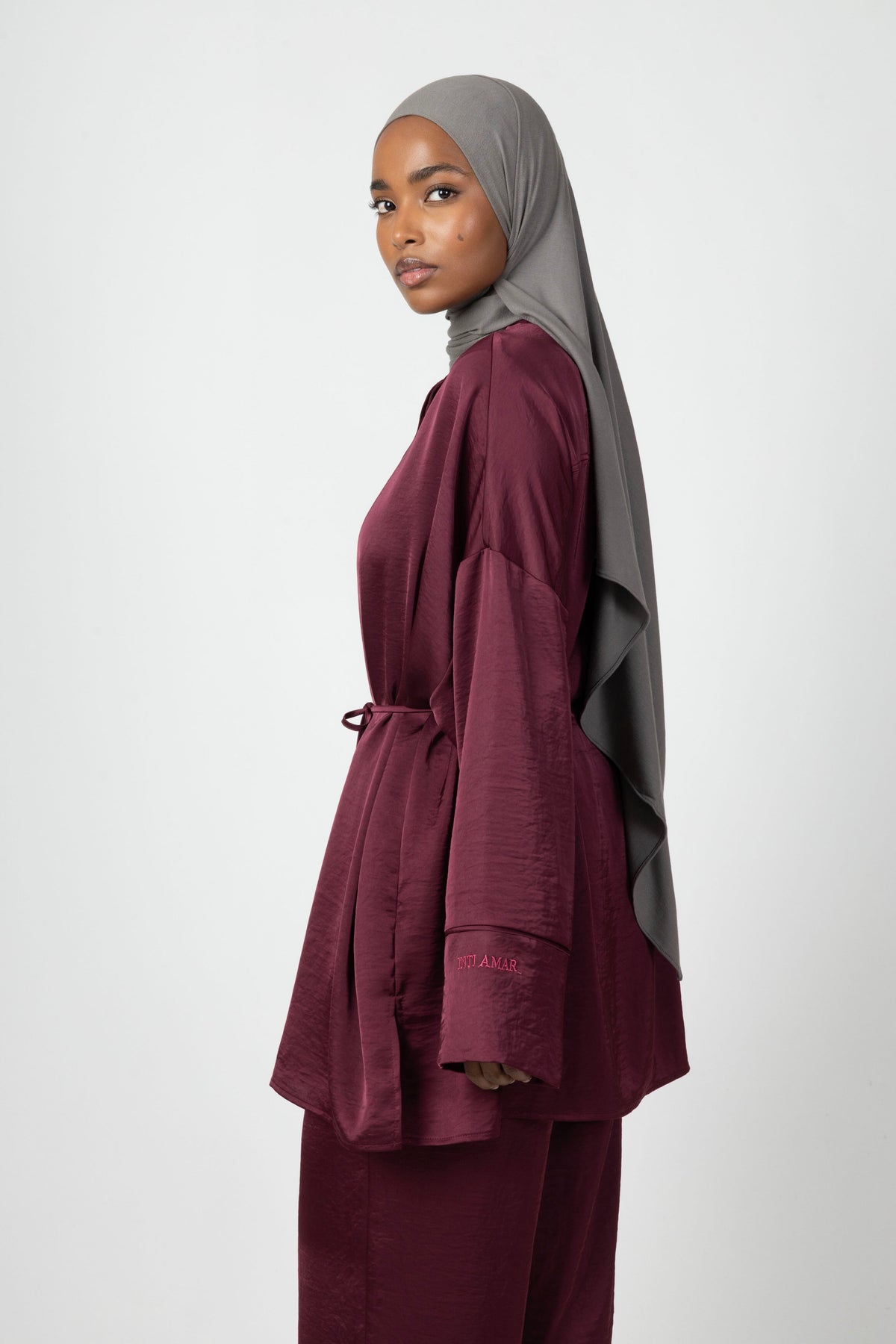 Silky Flow Blouse - Bordeaux