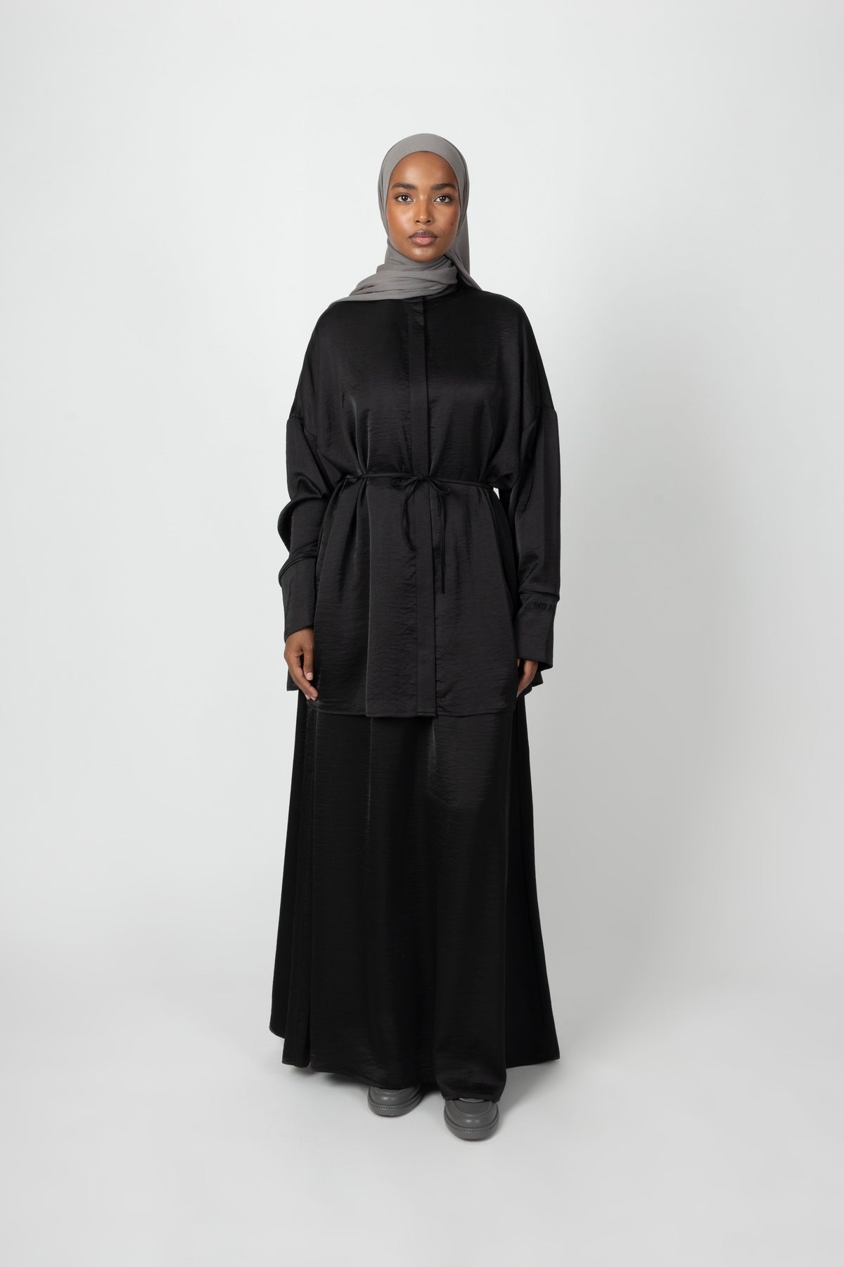 Silky Flow Skirt - Black