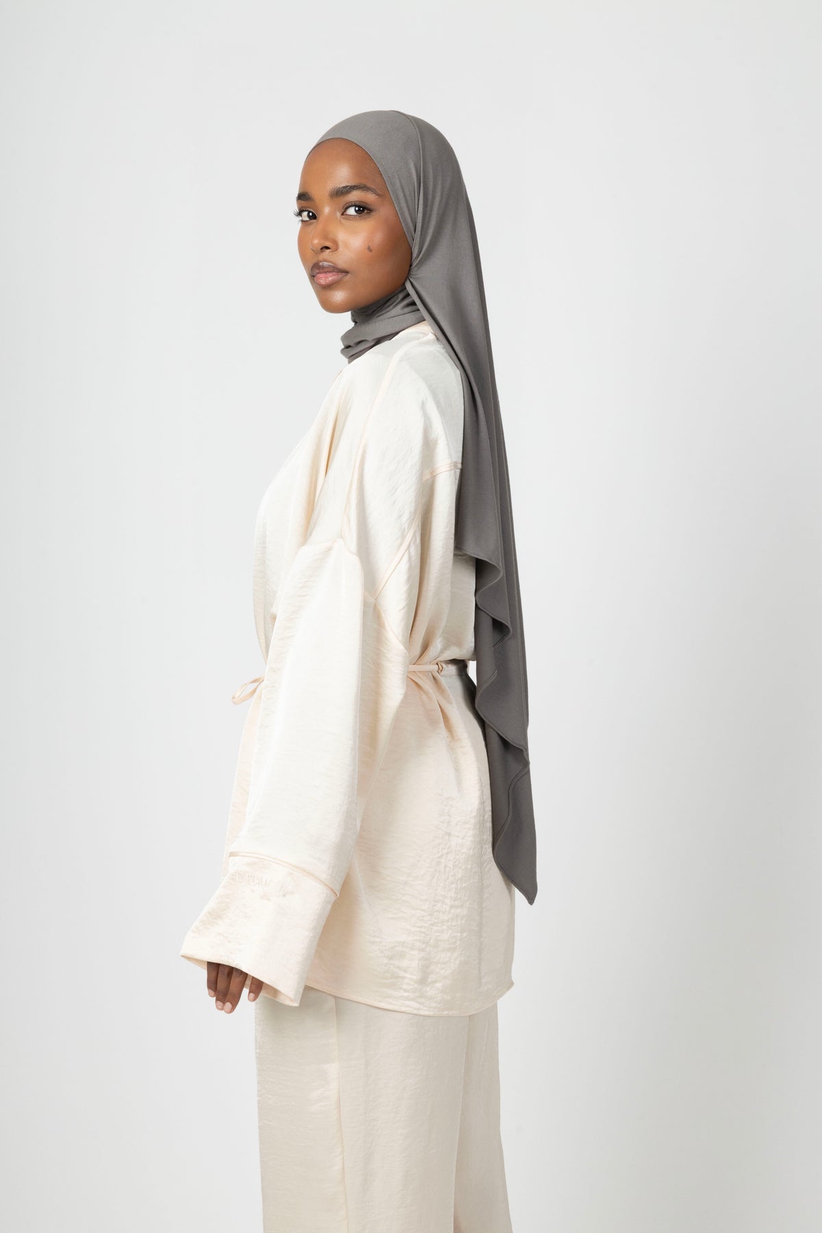 Silky Flow Blouse - Pearl