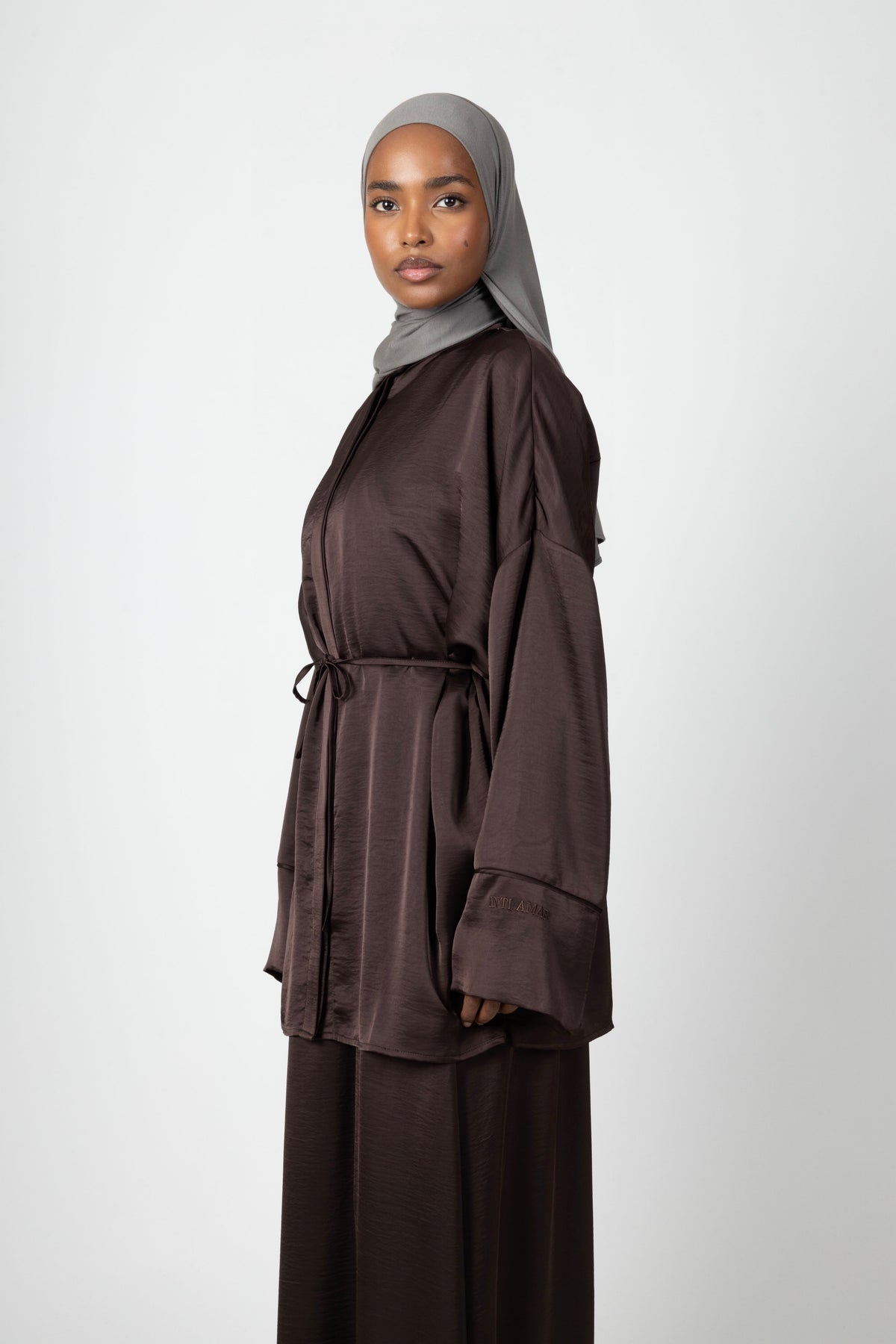 Silky Flow Blouse - Espresso