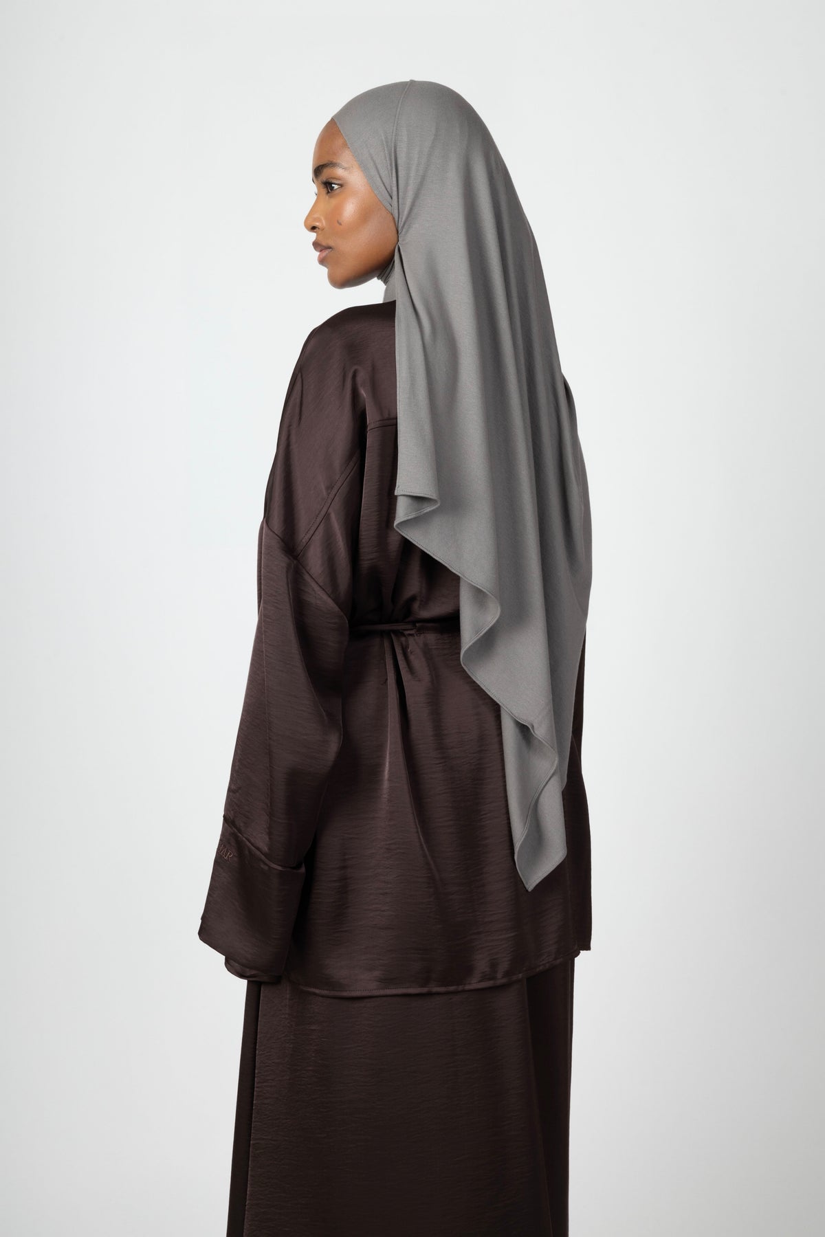Silky Flow Skirt - Espresso