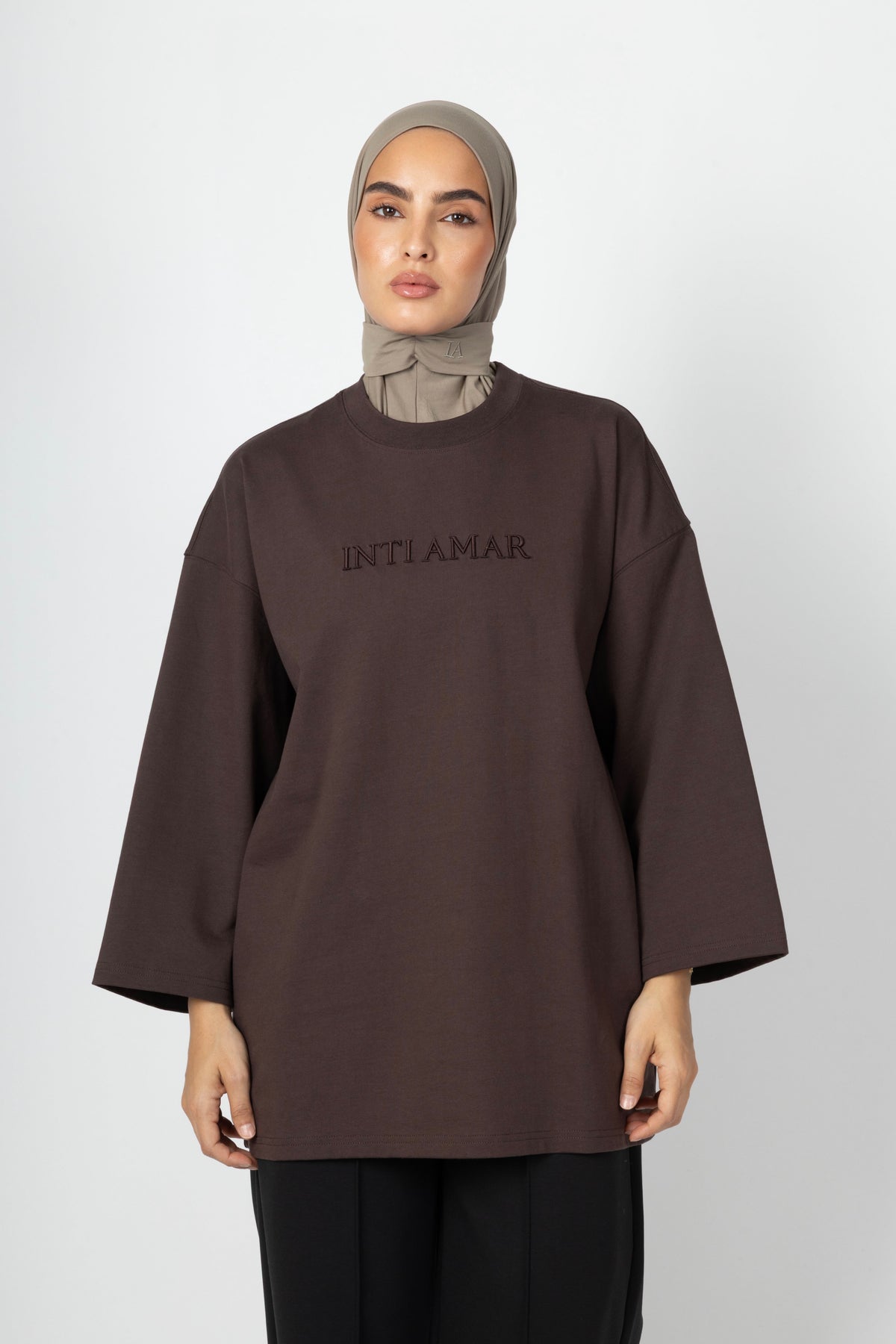 Oversized Essence Shirt - Espresso