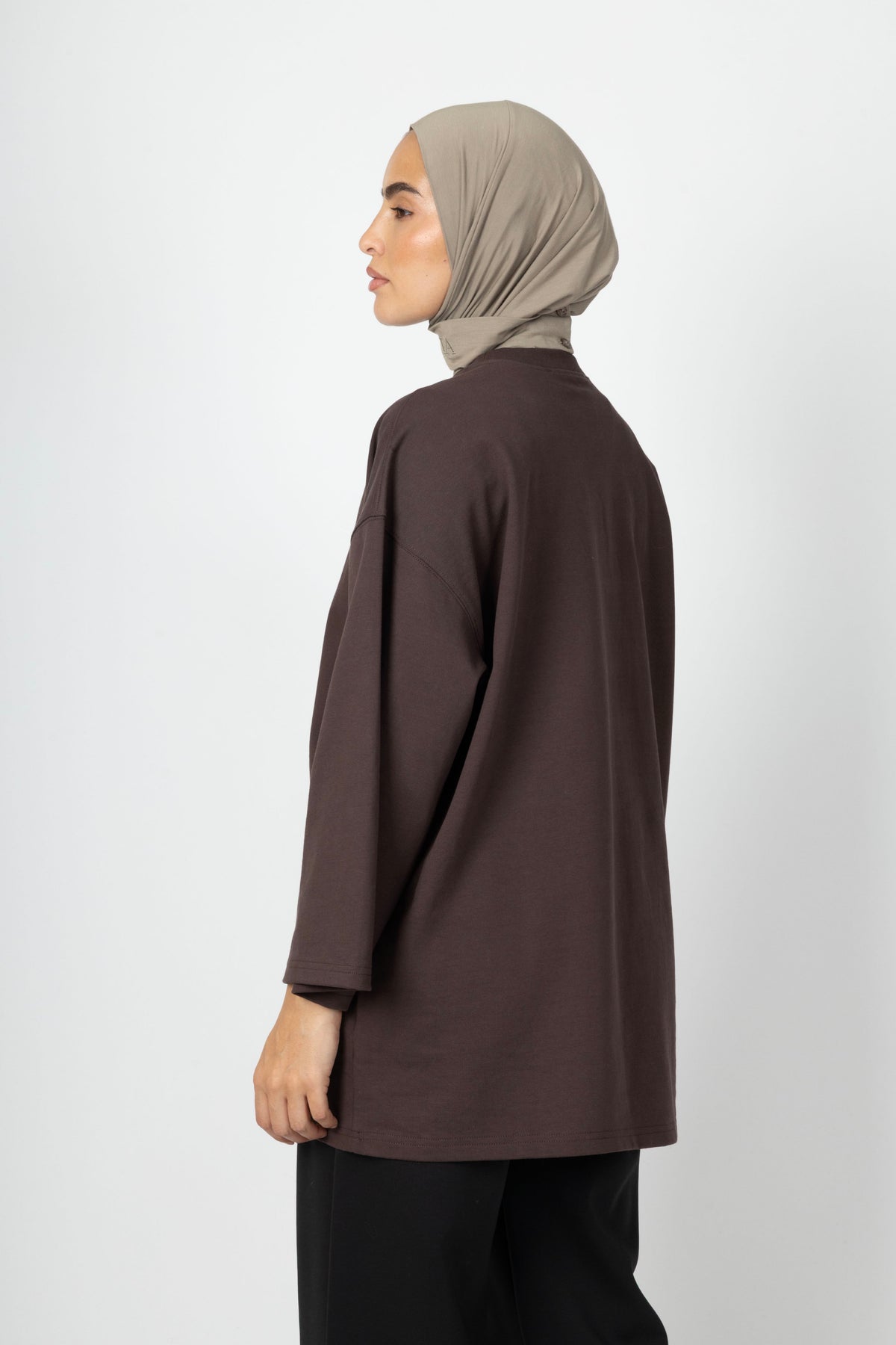Oversized Essence Shirt - Espresso