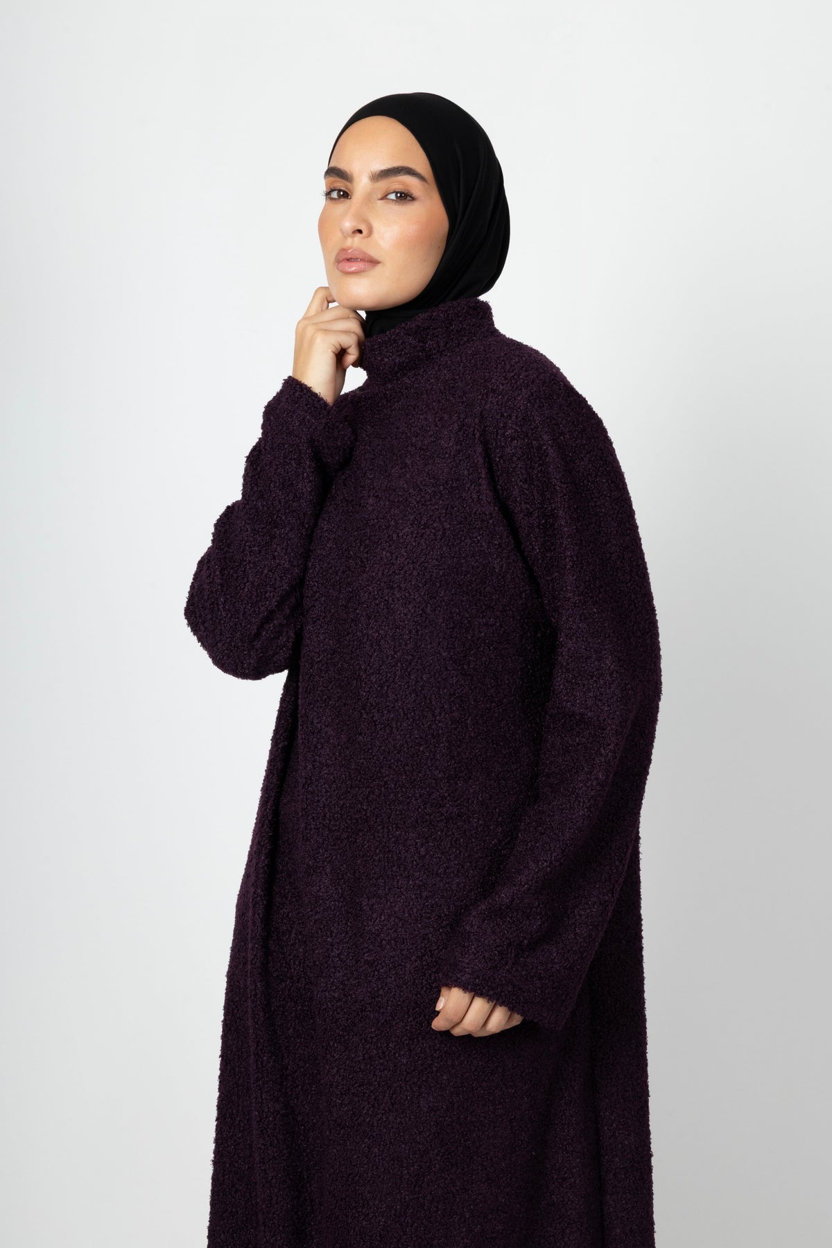 Teddy Dress - Deep Plum