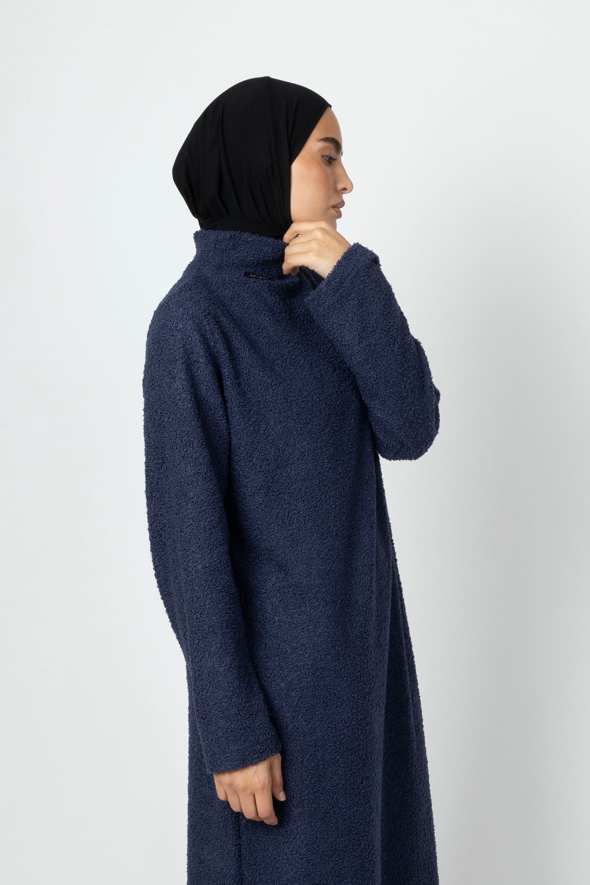 Teddy Dress - Dusty Navy