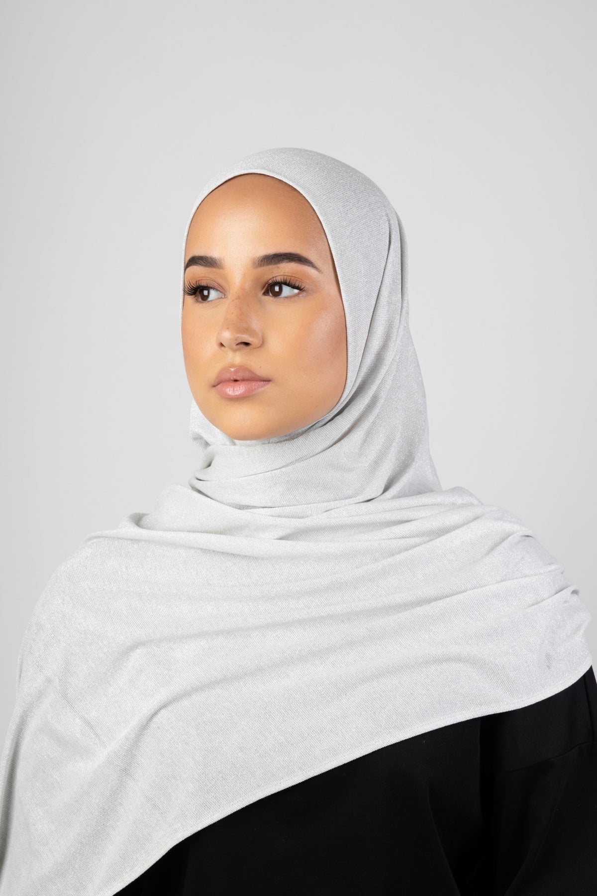 Luma Glow Hijab - Silver
