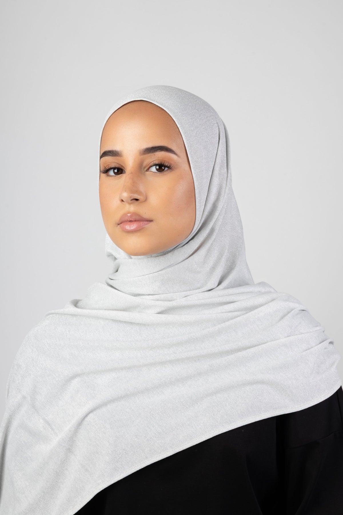 Luma Glow Hijab - Silver