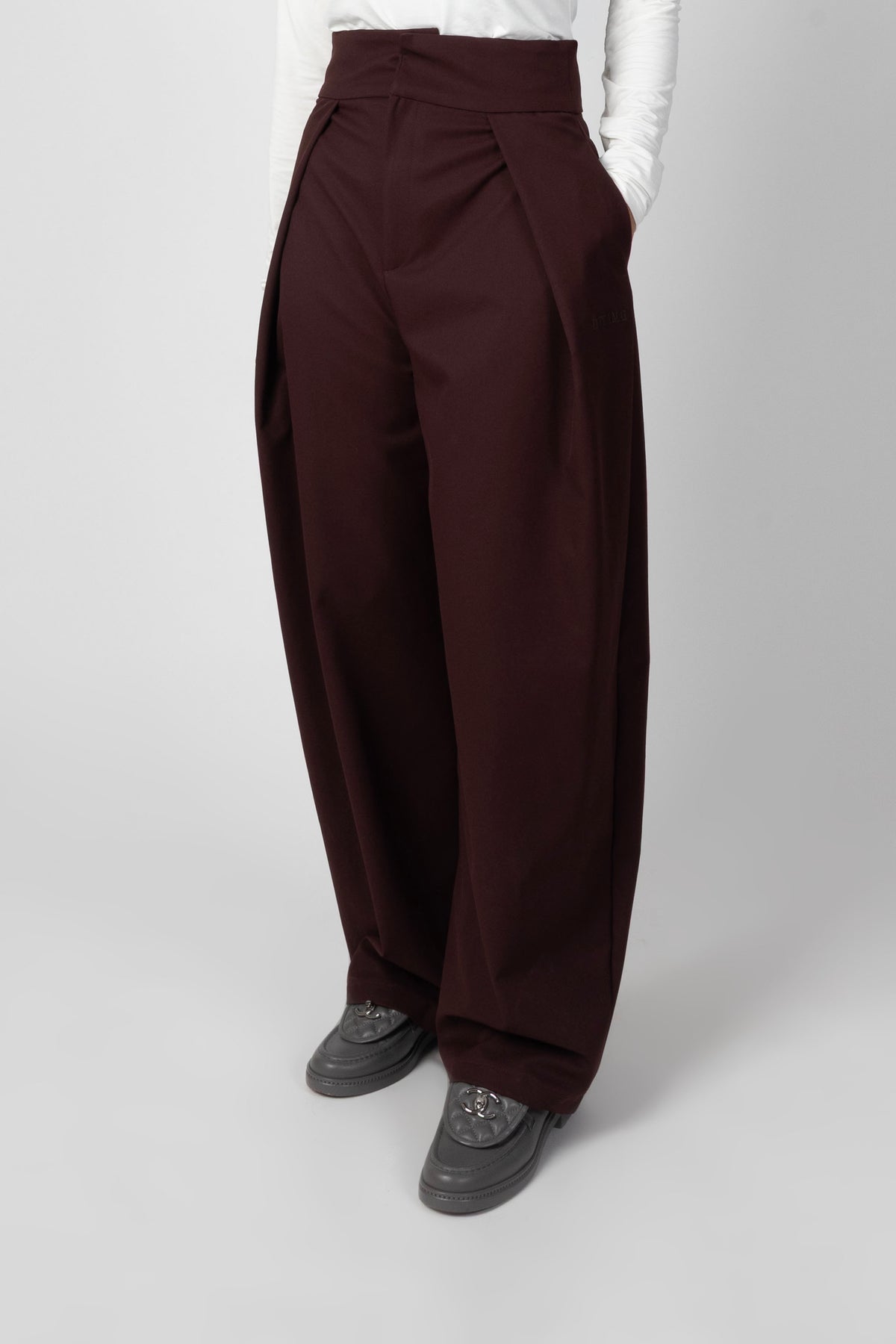 Statement Trousers - Bordeaux