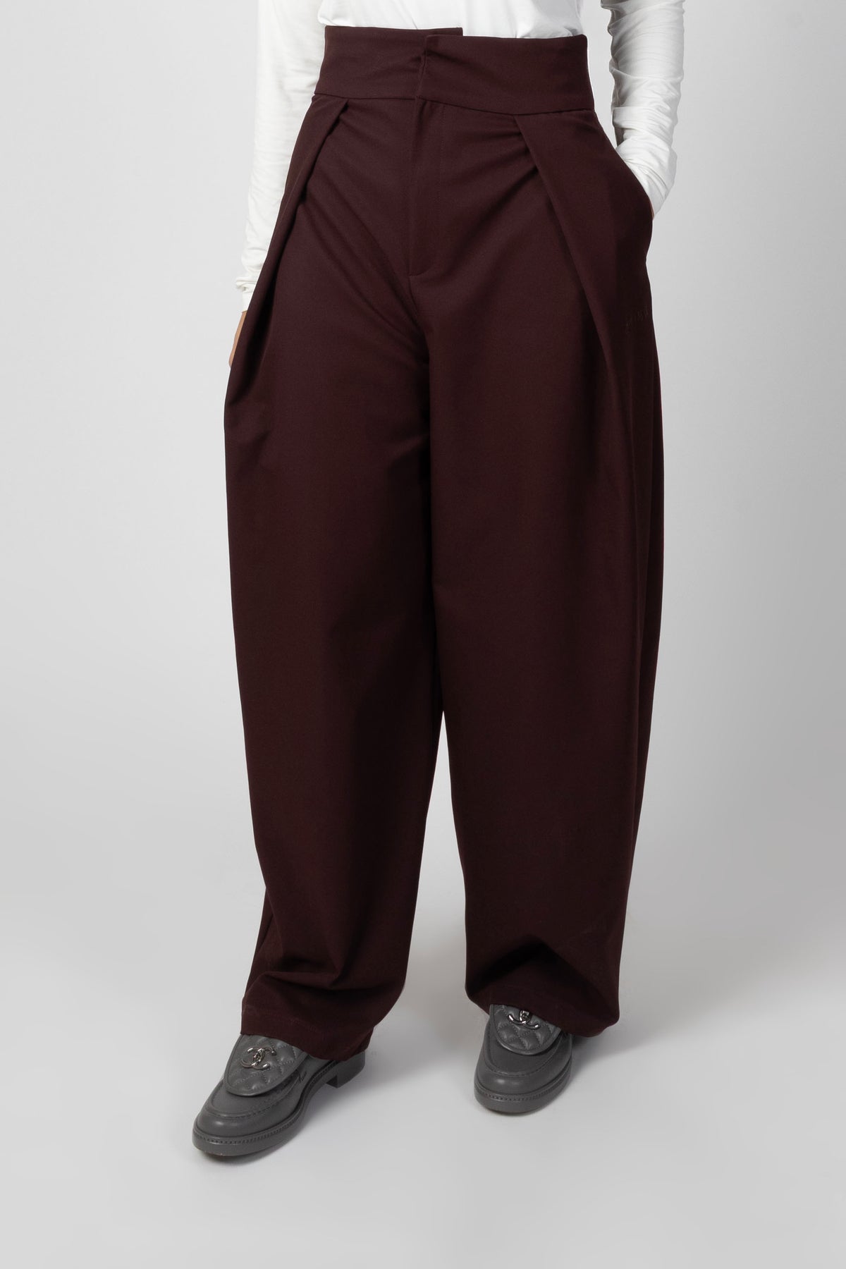 Statement Trousers - Bordeaux