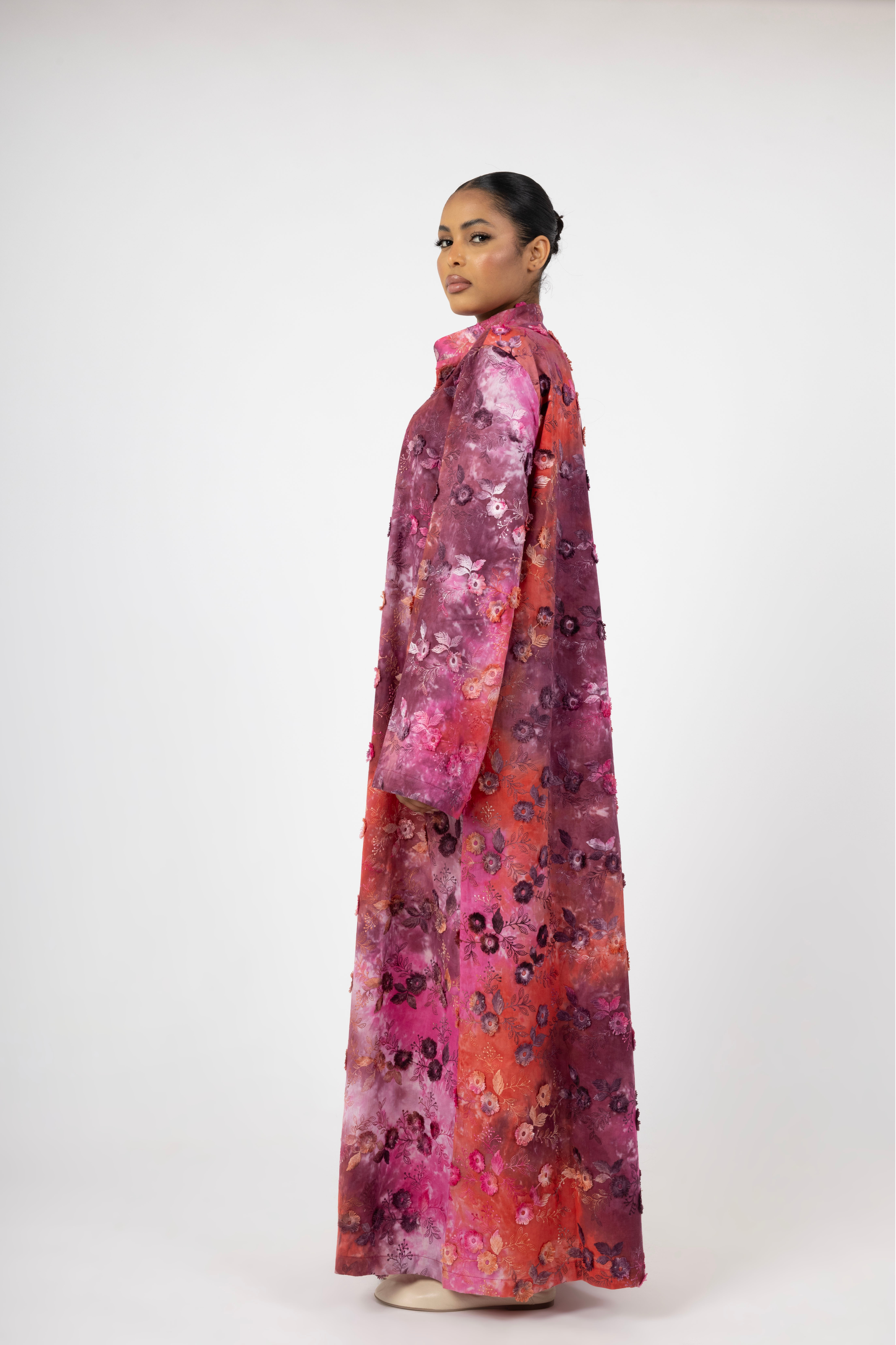 Bloom Aura 3D Dress - Rosato Berry