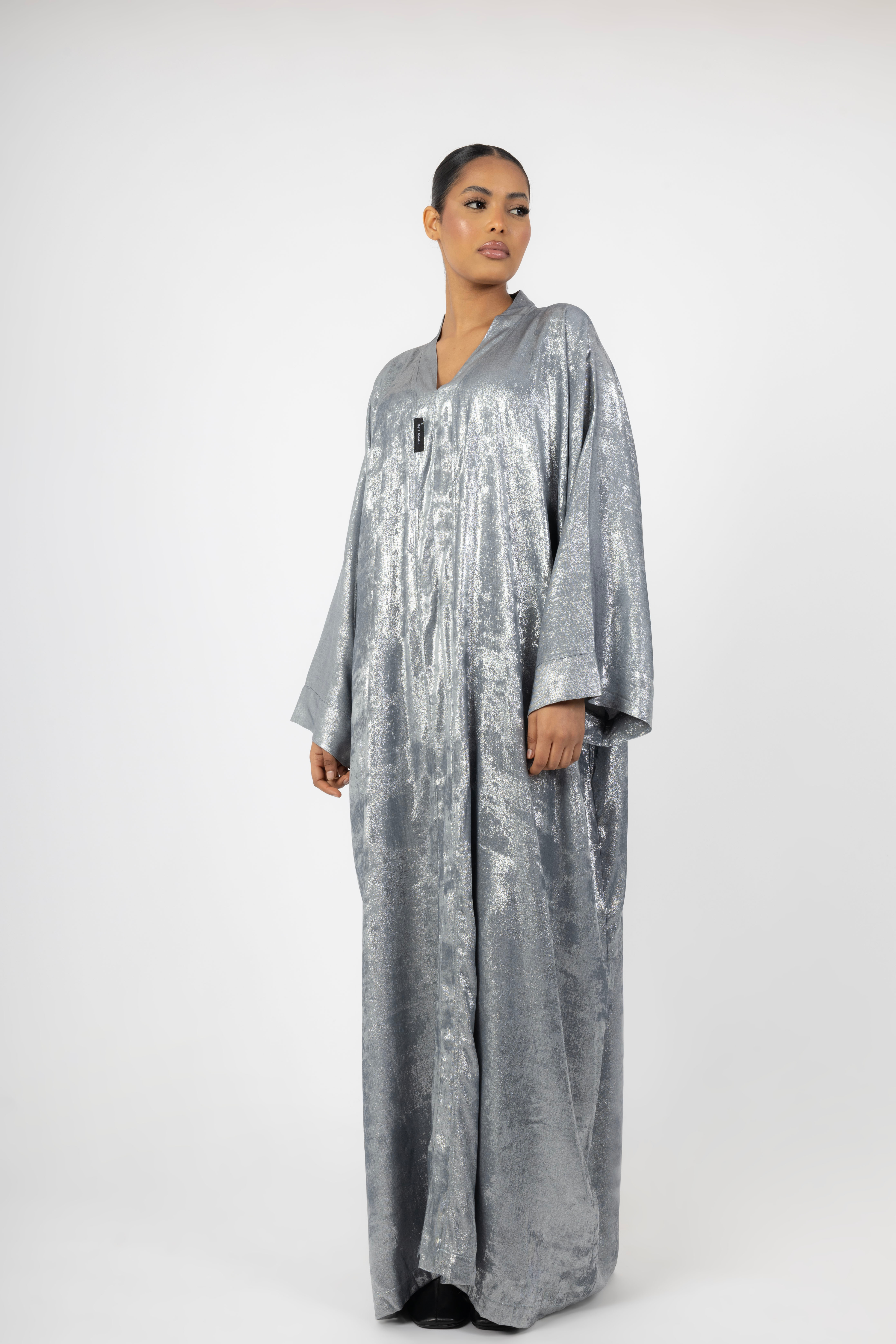 Abaya - Grey Shimmer