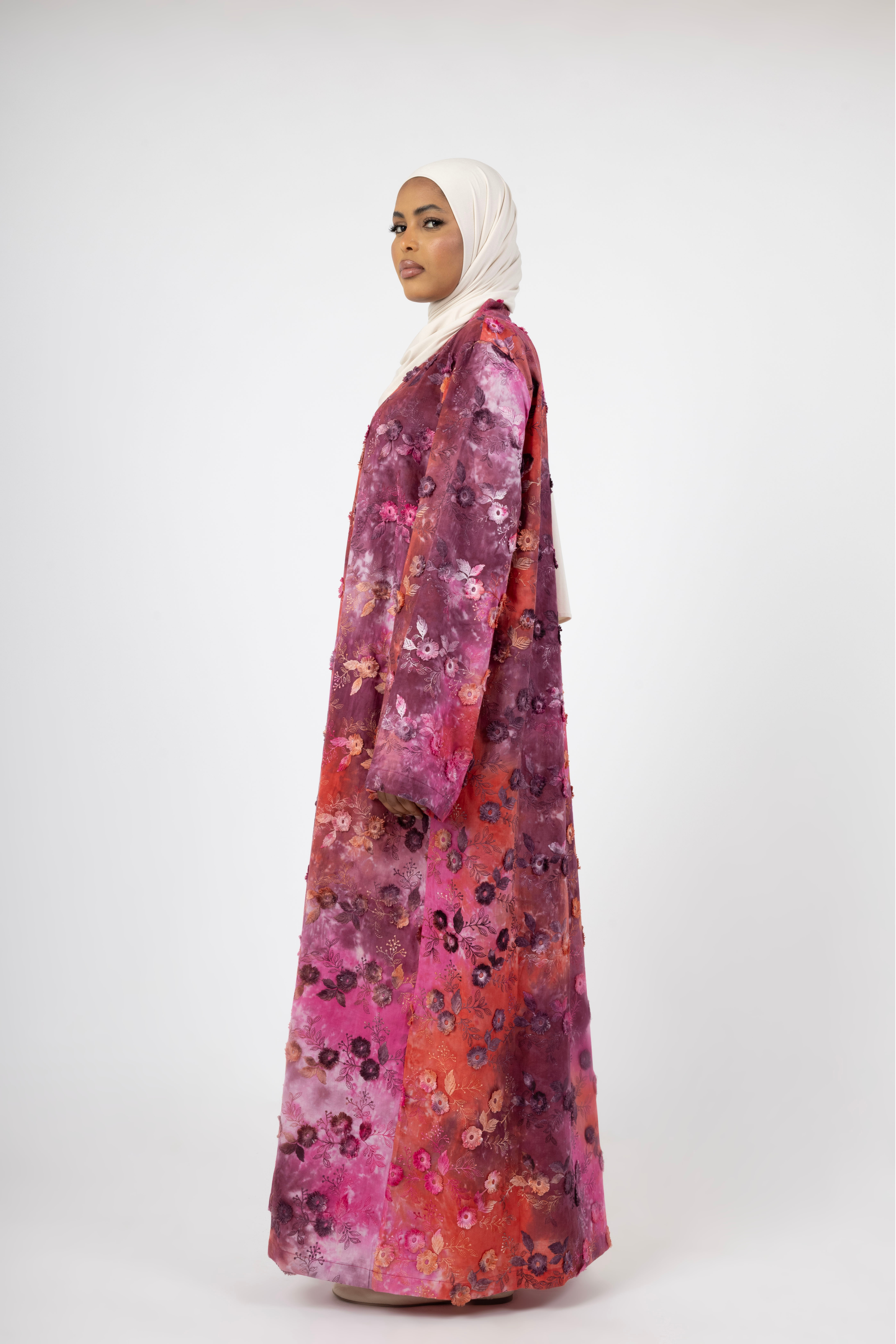Bloom Aura 3D Dress - Rosato Berry
