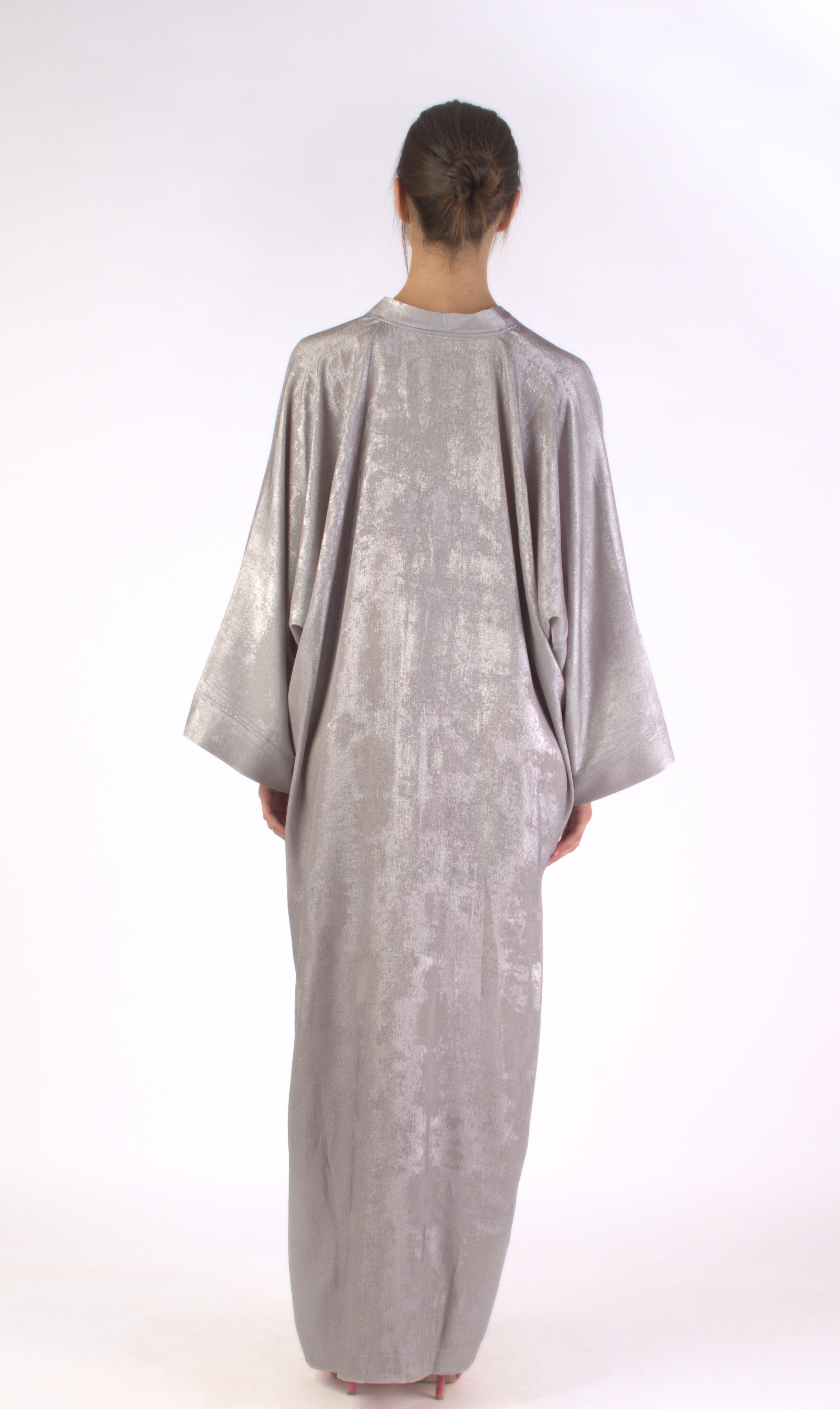Abaya - Silver Shimmer