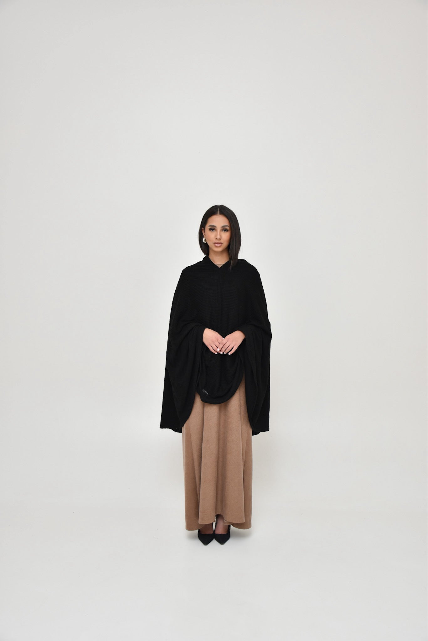 Poncho/Khimar - Black