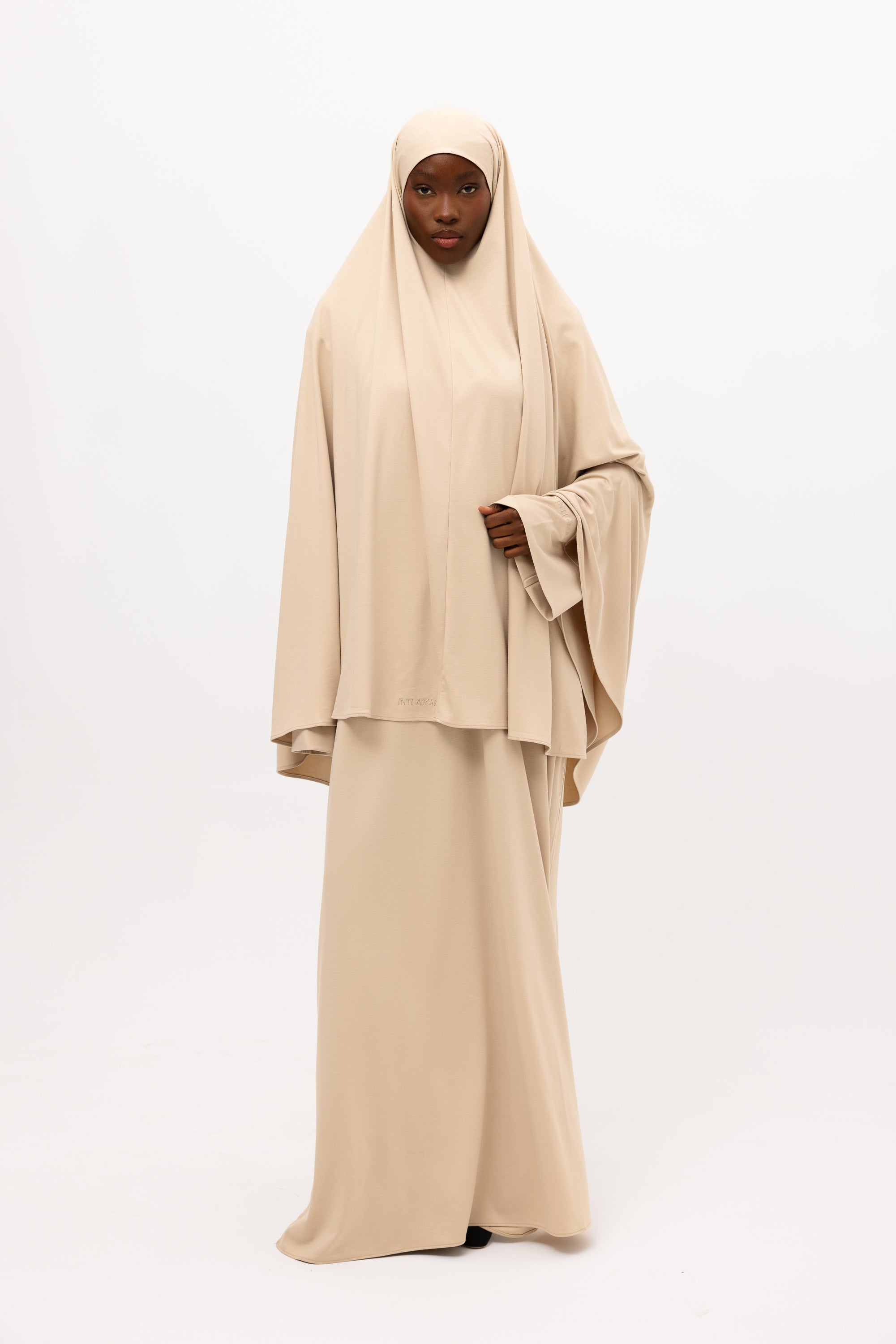 Bamboo Khimar Set - Cream