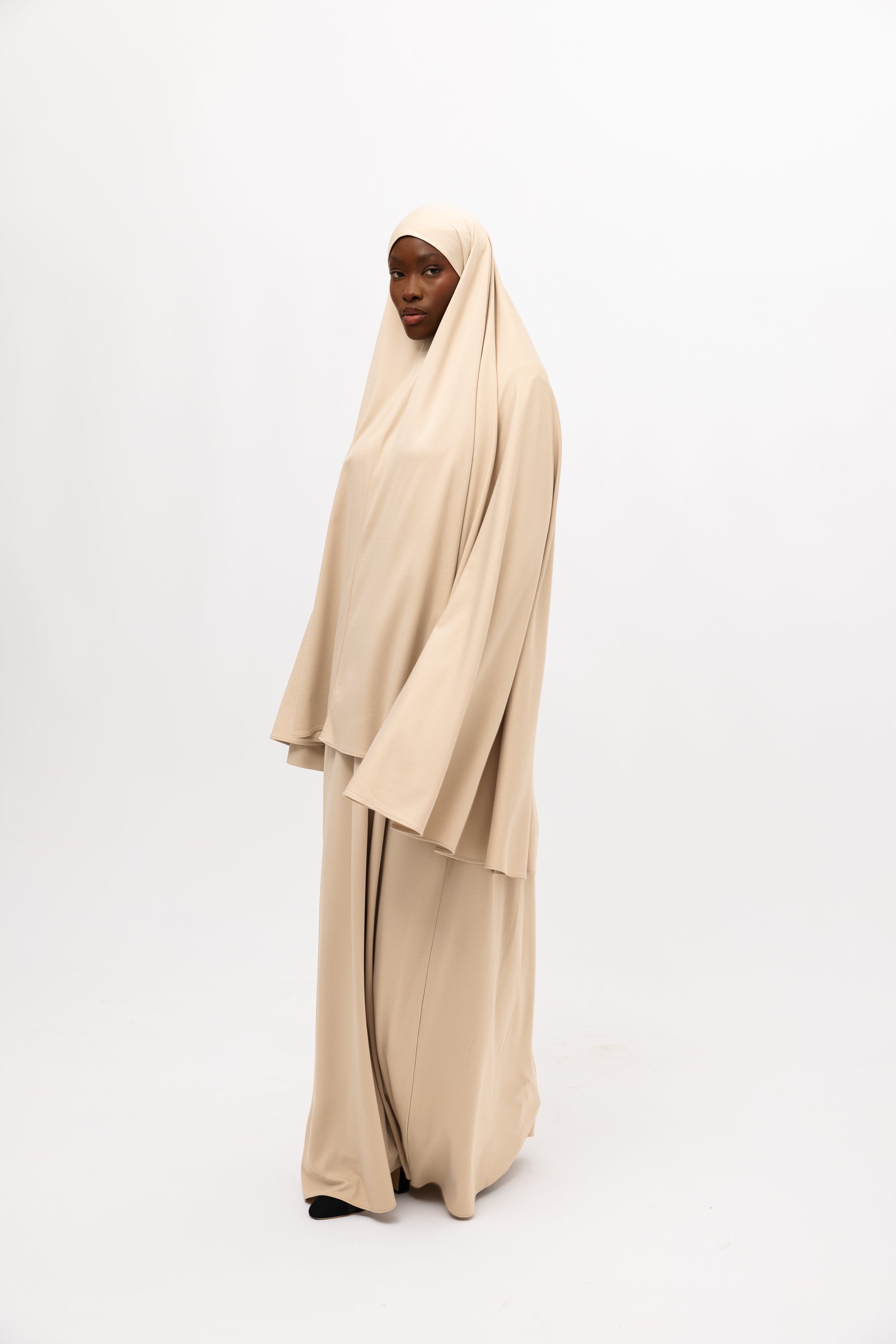 Bamboo Khimar Set - Cream