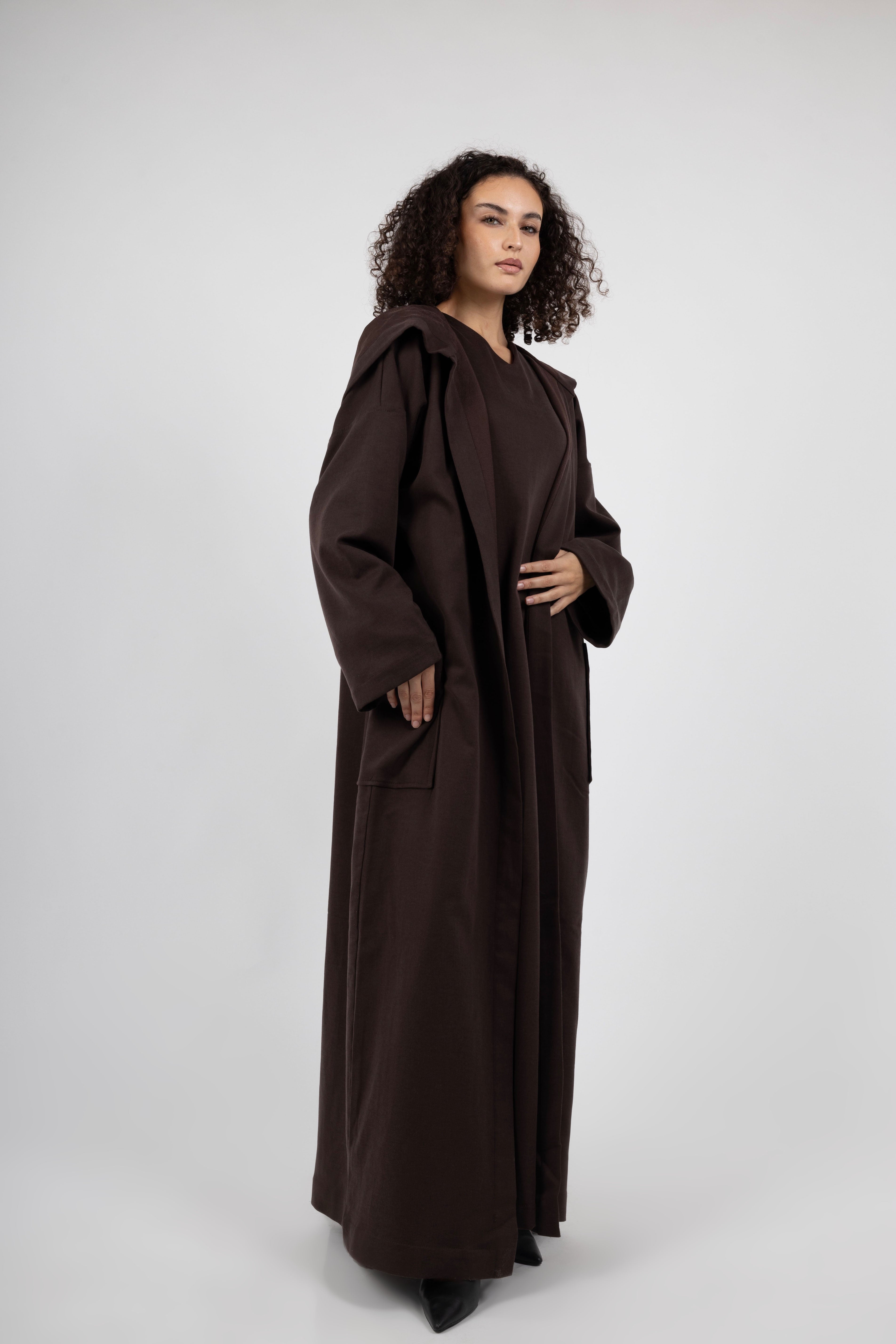 Atelier Hooded Kimono - Walnut