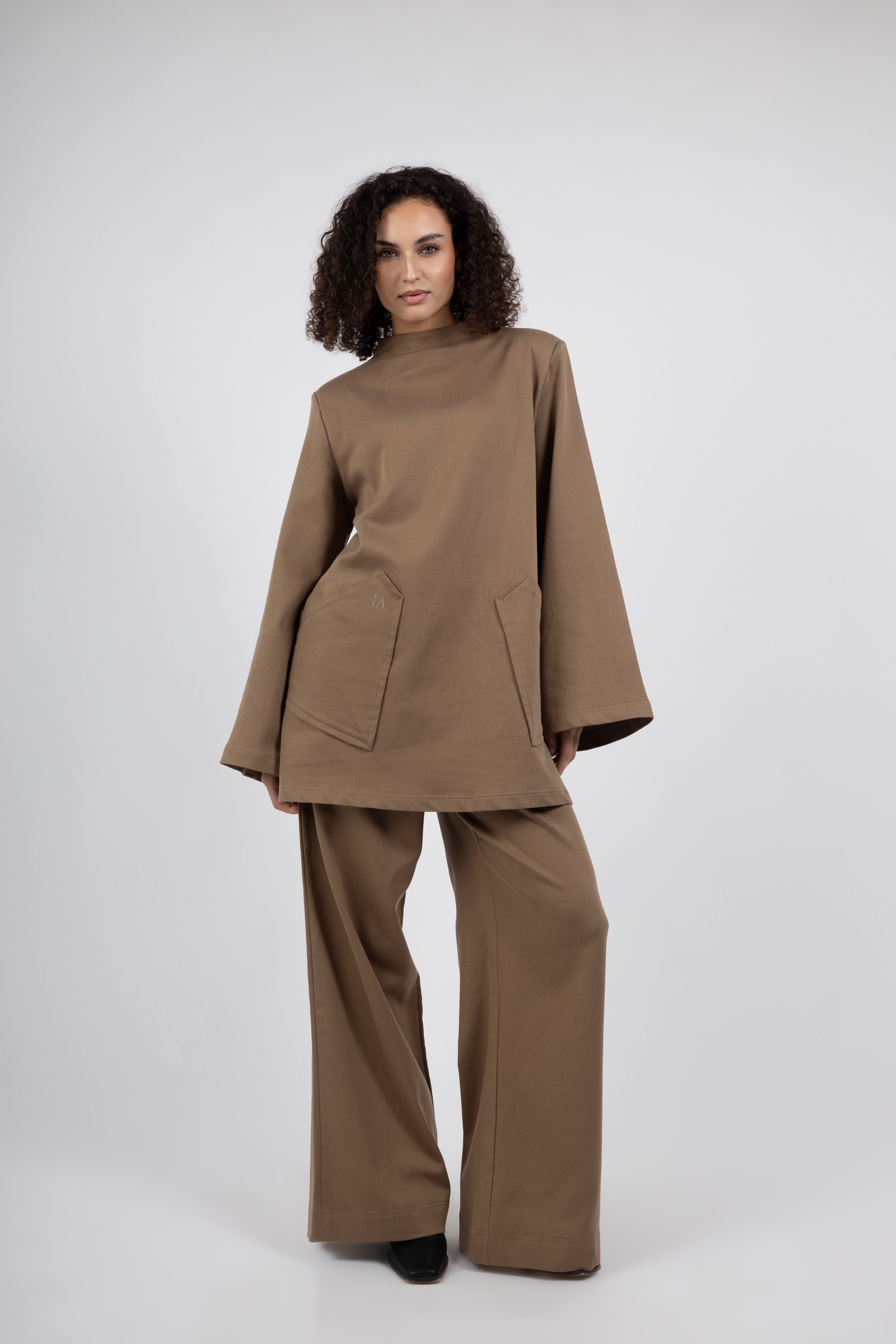 Atelier High Neck Set – Hazelnut