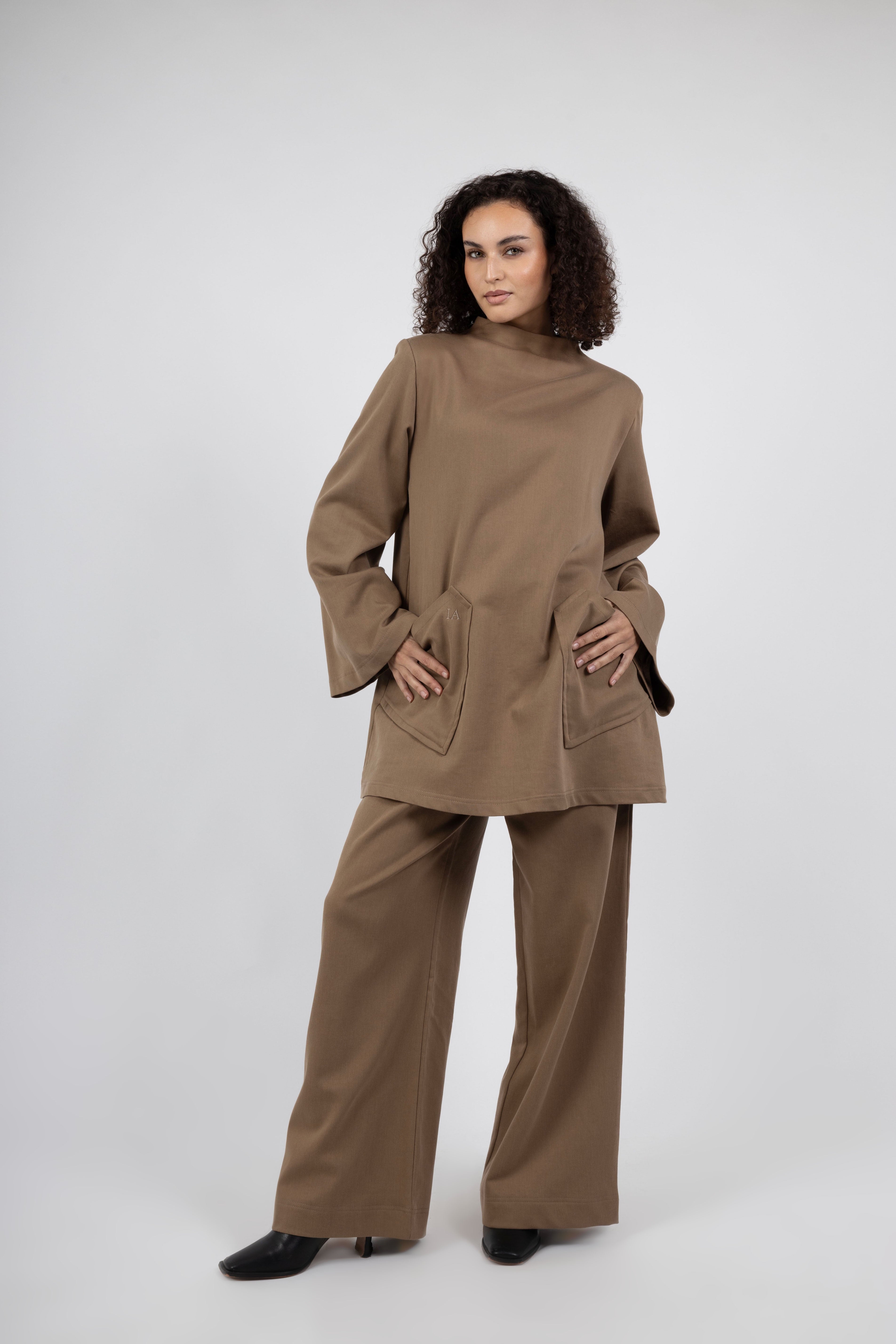 Atelier High Neck Set – Hazelnut