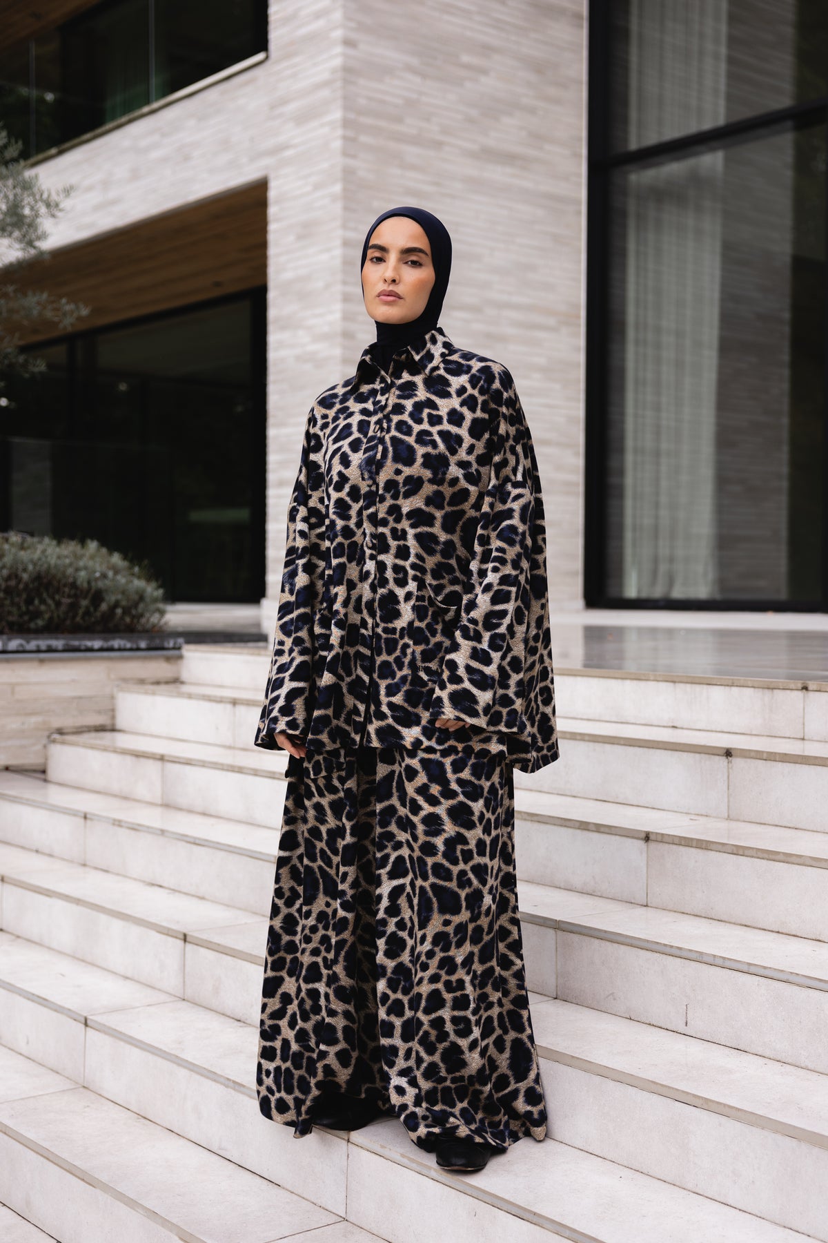 Wide Twinset - Taupe Leopard